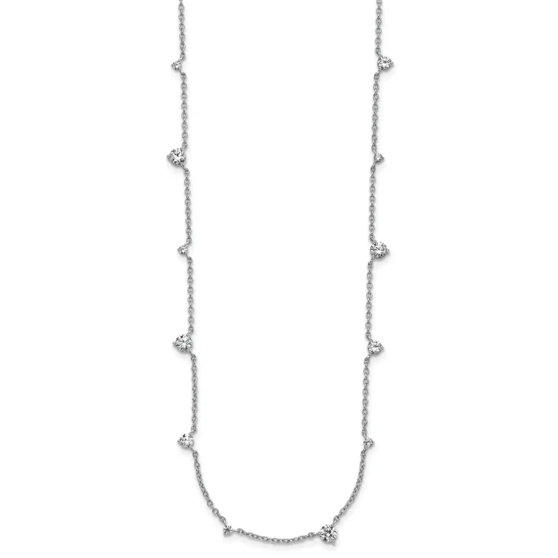 14k Gold Lab Grown Diamond Multi Station Necklaces made by Zulily