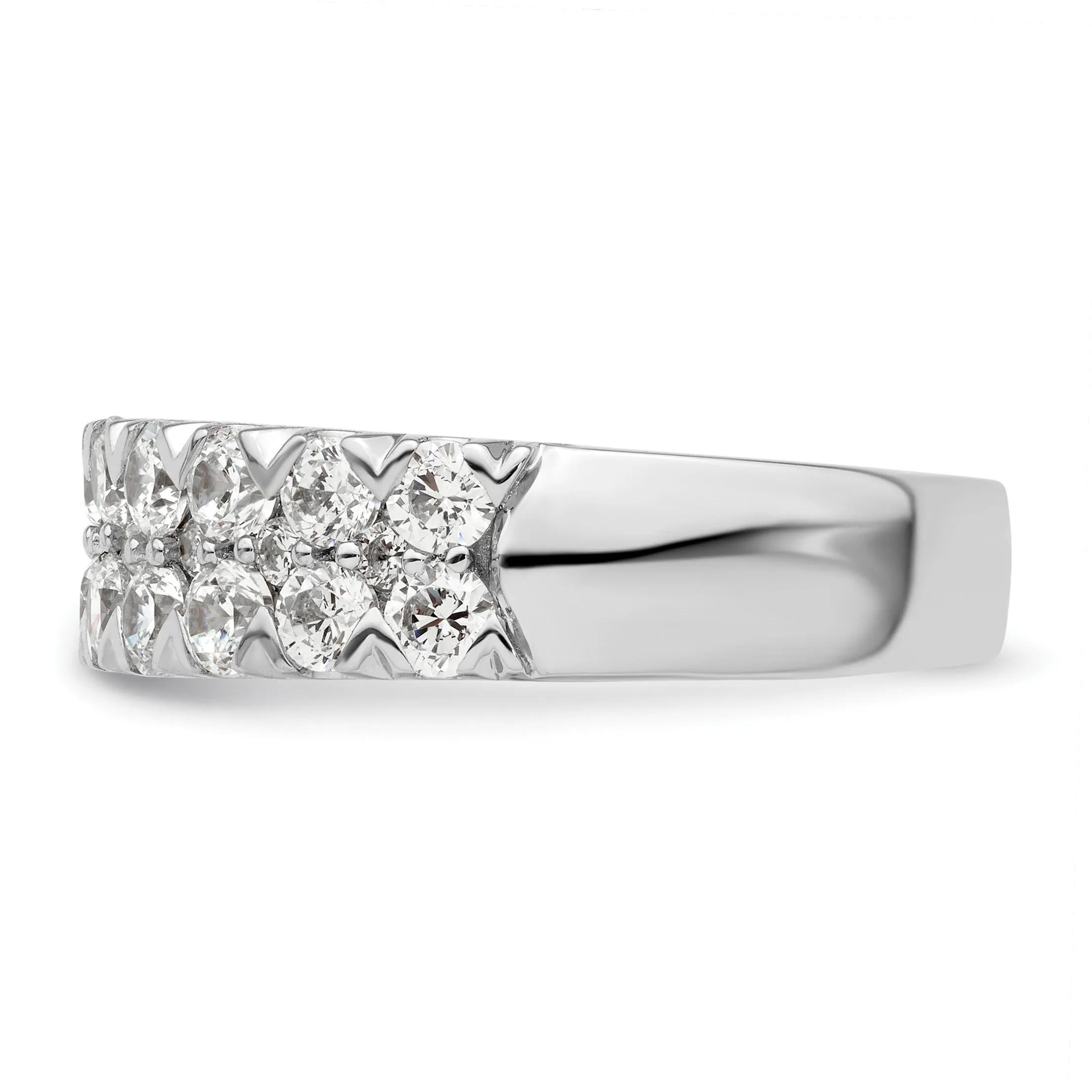 14K White Gold Lab Grown Round Diamond Wedding Ring 1.5 Ct sold by Zulily product image thumbnail 4