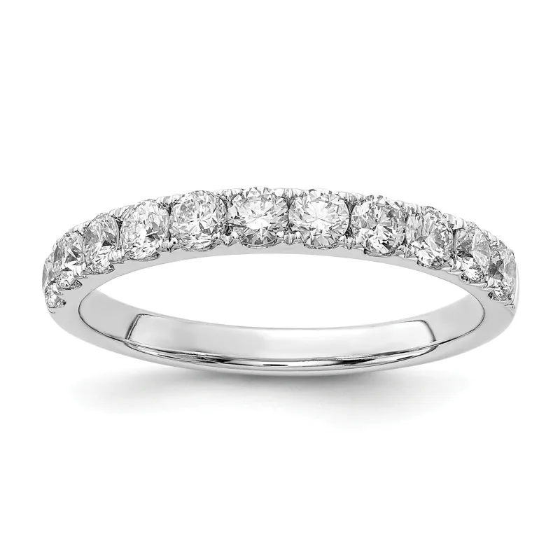 14k White Gold Lab Grown Diamond Wedding Bands made by Zulily
