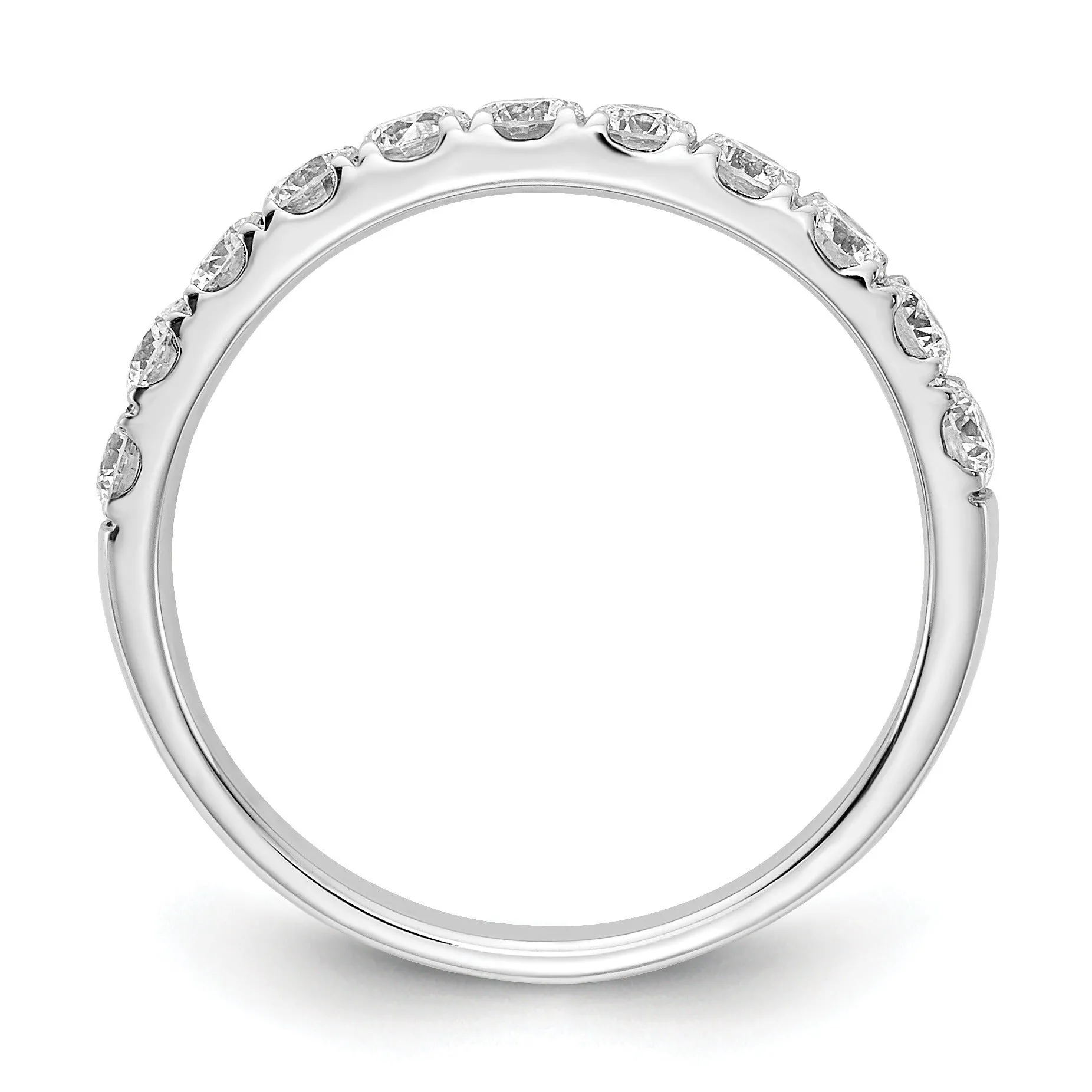 14k White Gold Lab Grown Diamond Wedding Bands sold by Zulily product image thumbnail 3
