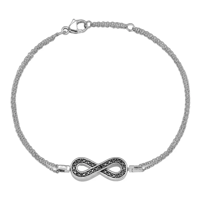 Diamond Infinity Bracelet made by Zulily