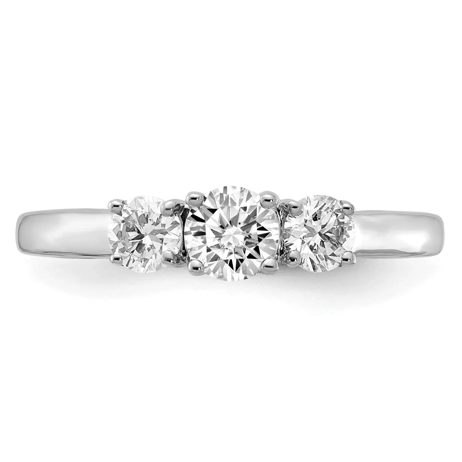14K Gold Lab Grown Diamond 3-Stone Engagement Ring sold by Zulily product image thumbnail 3