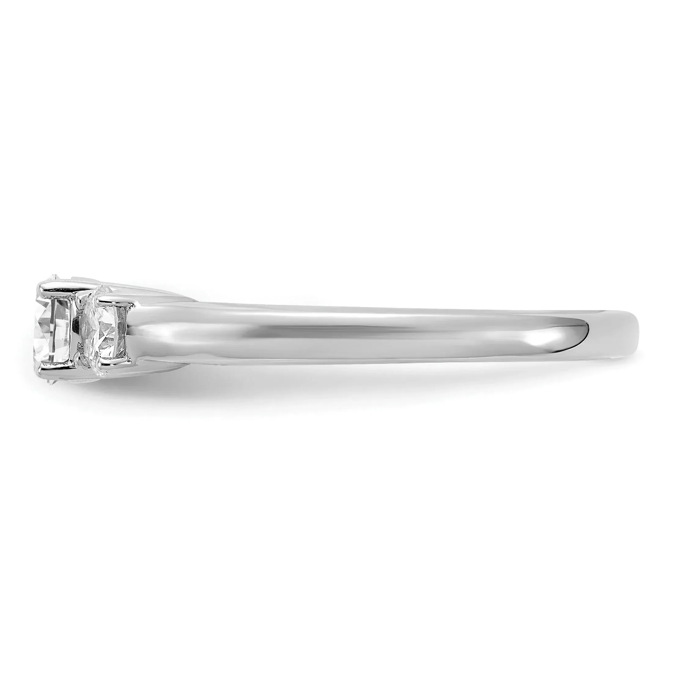 14K Gold Lab Grown Diamond 3-Stone Engagement Ring sold by Zulily product image thumbnail 4