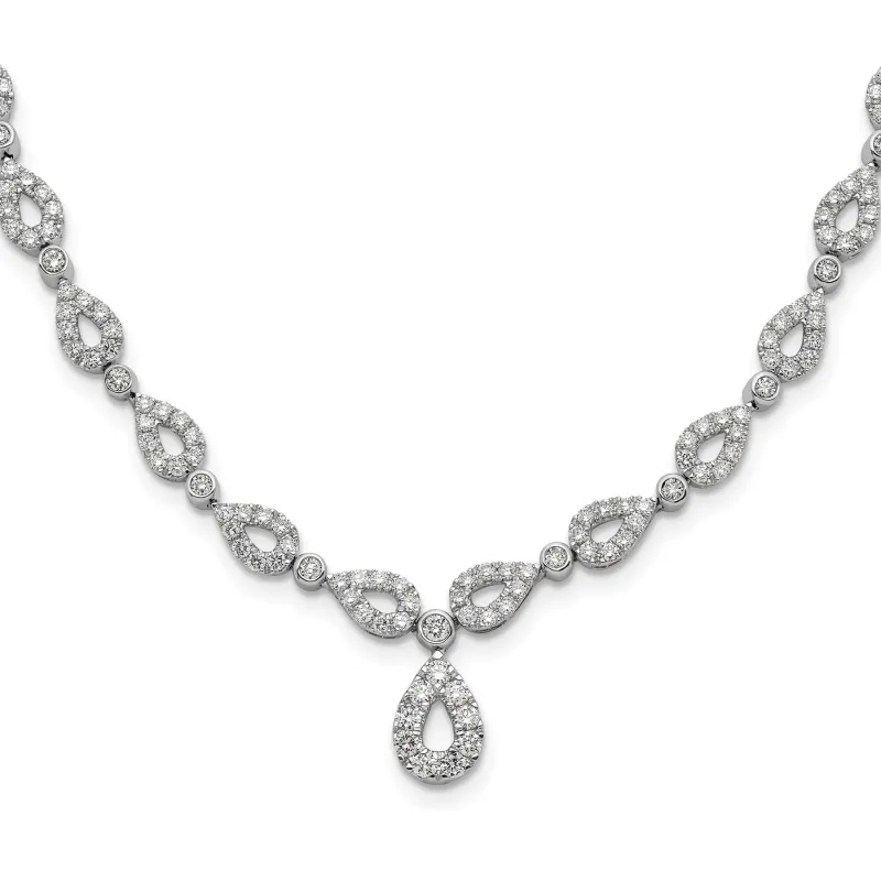 Lab Grown Diamond Fashion Teardrop Necklace 2 3/4 ctw made by Zulily