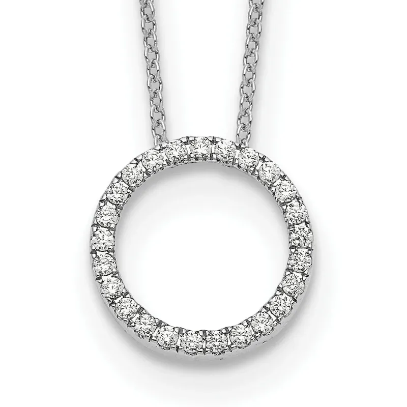 Lab Grown Diamond Circle Pendant Necklaces made by Zulily