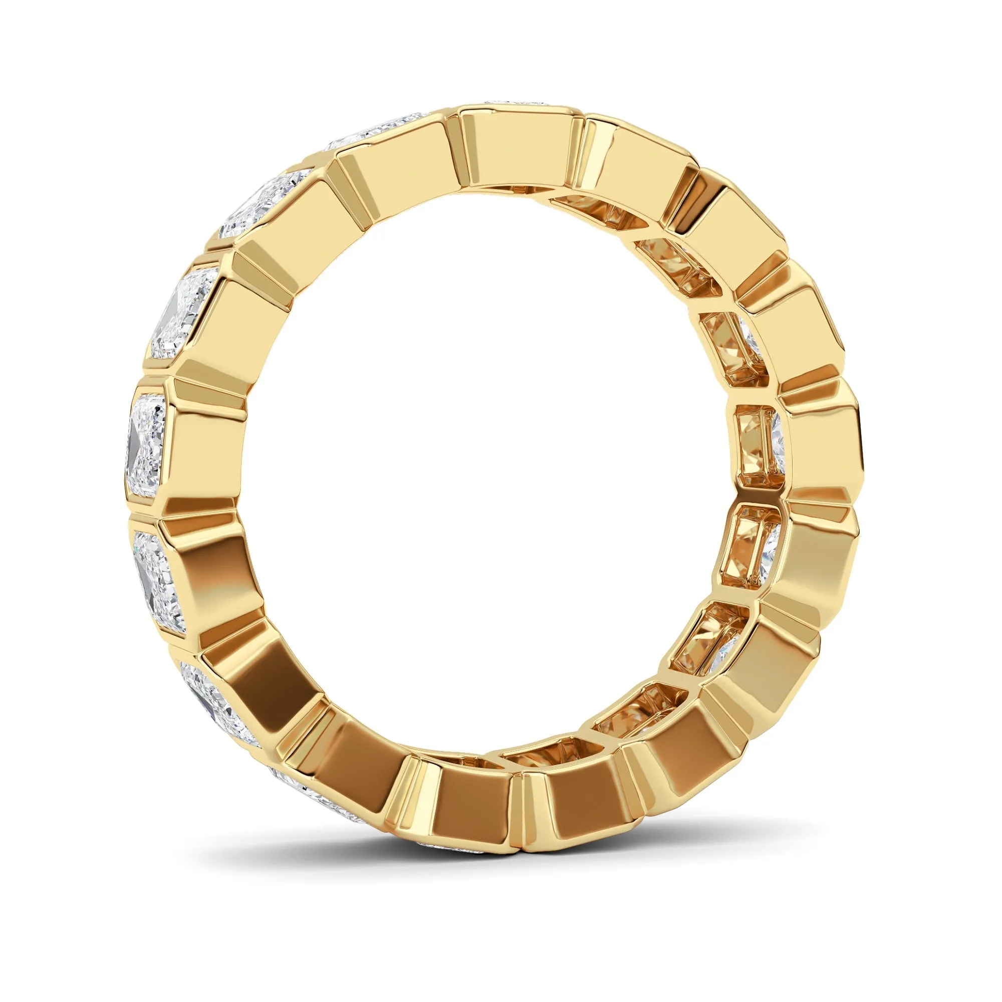 4.25Cttw Emerald Shaped Lab Grown Diamond (F/VS) Eternity Band Ring in 14K Gold sold by Zulily product image thumbnail 5