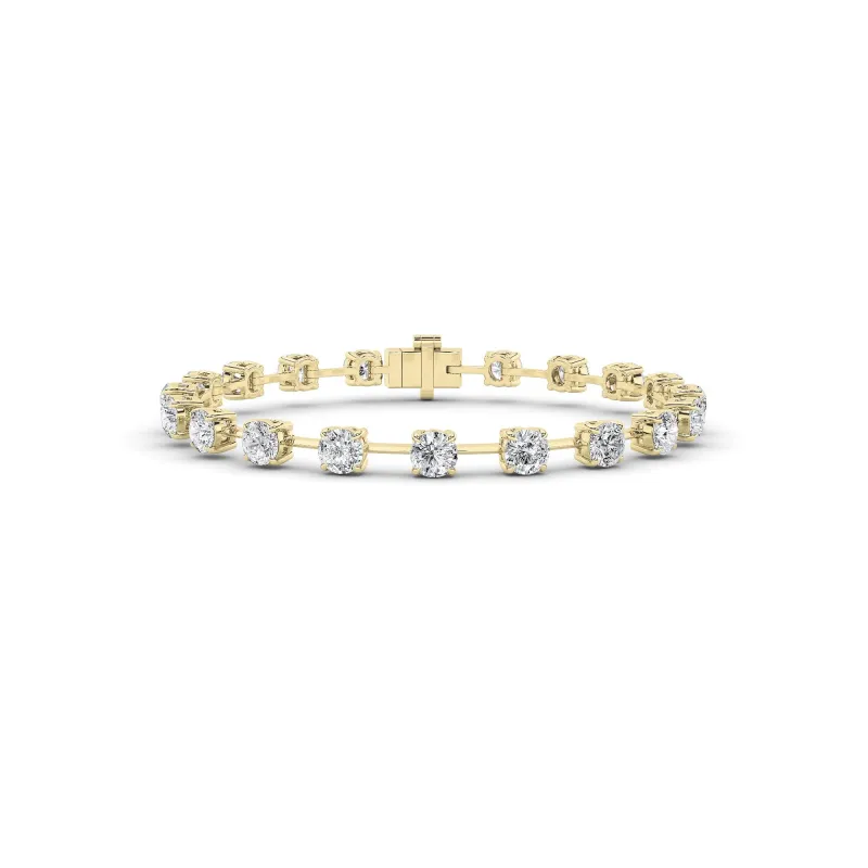 4.25Cttw Round Shaped Lab Grown Diamond Split Prong Eternity Ring in 14K Gold (F/VS) made by Zulily