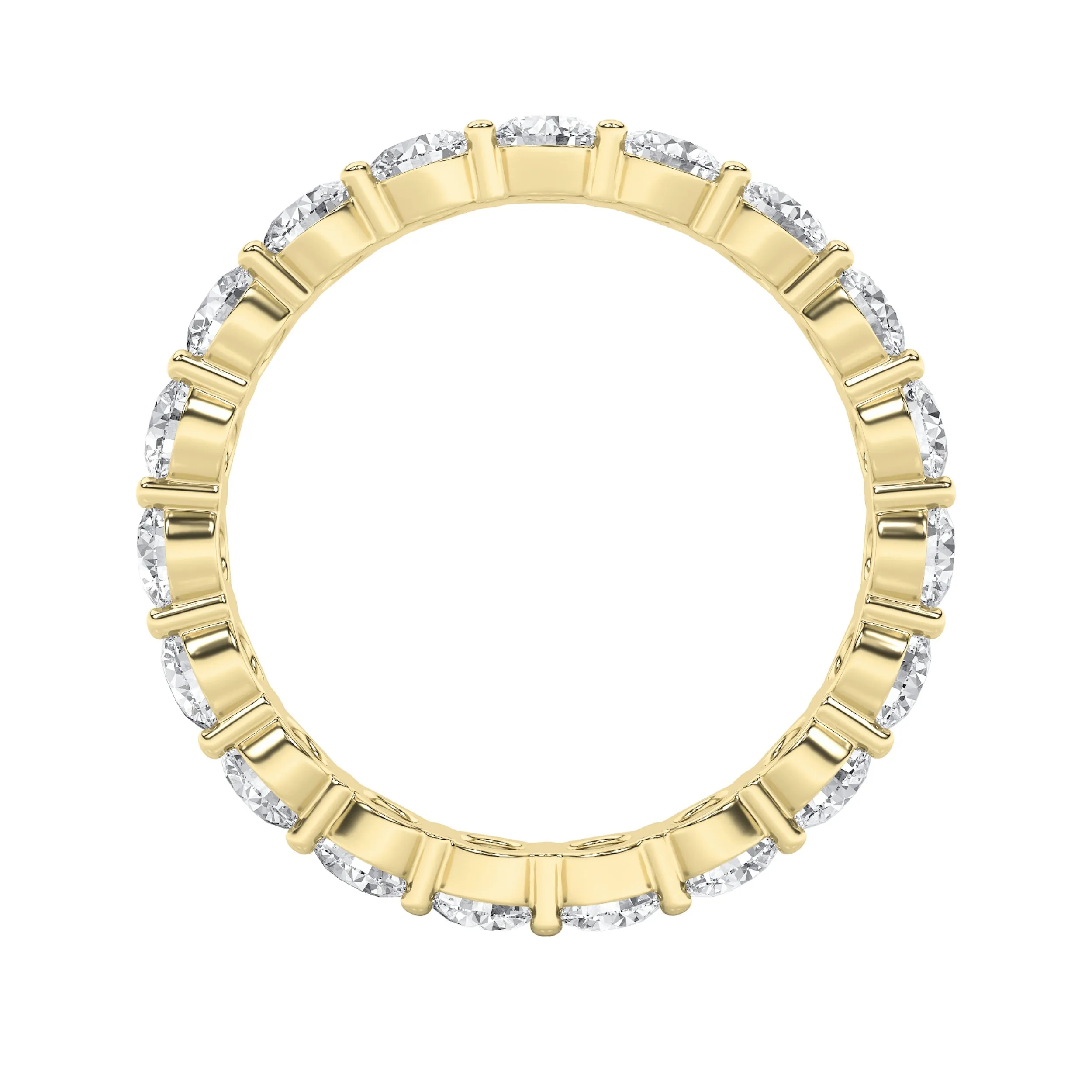 2.75Cttw Round Shaped Lab Grown Diamond Split Prong Eternity Ring in 14K Gold (F/VS) sold by Zulily product image thumbnail 4