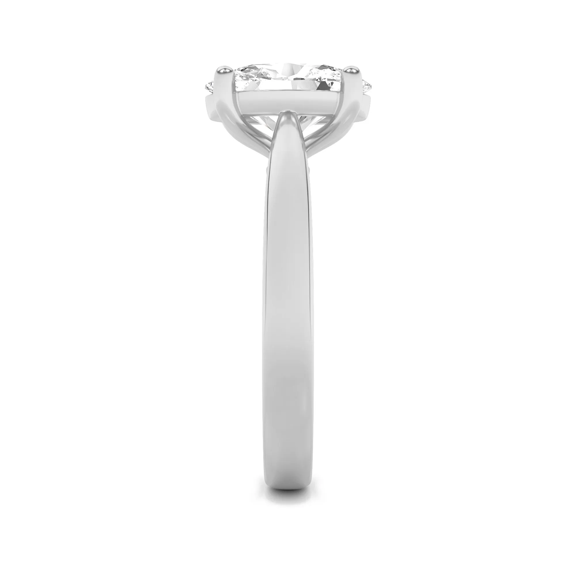 2Cttw Oval Shaped Lab Grown Diamond (F/VS) ClassicShank Solitaire Engagement Ring in 14K Gold sold by Zulily product image thumbnail 5