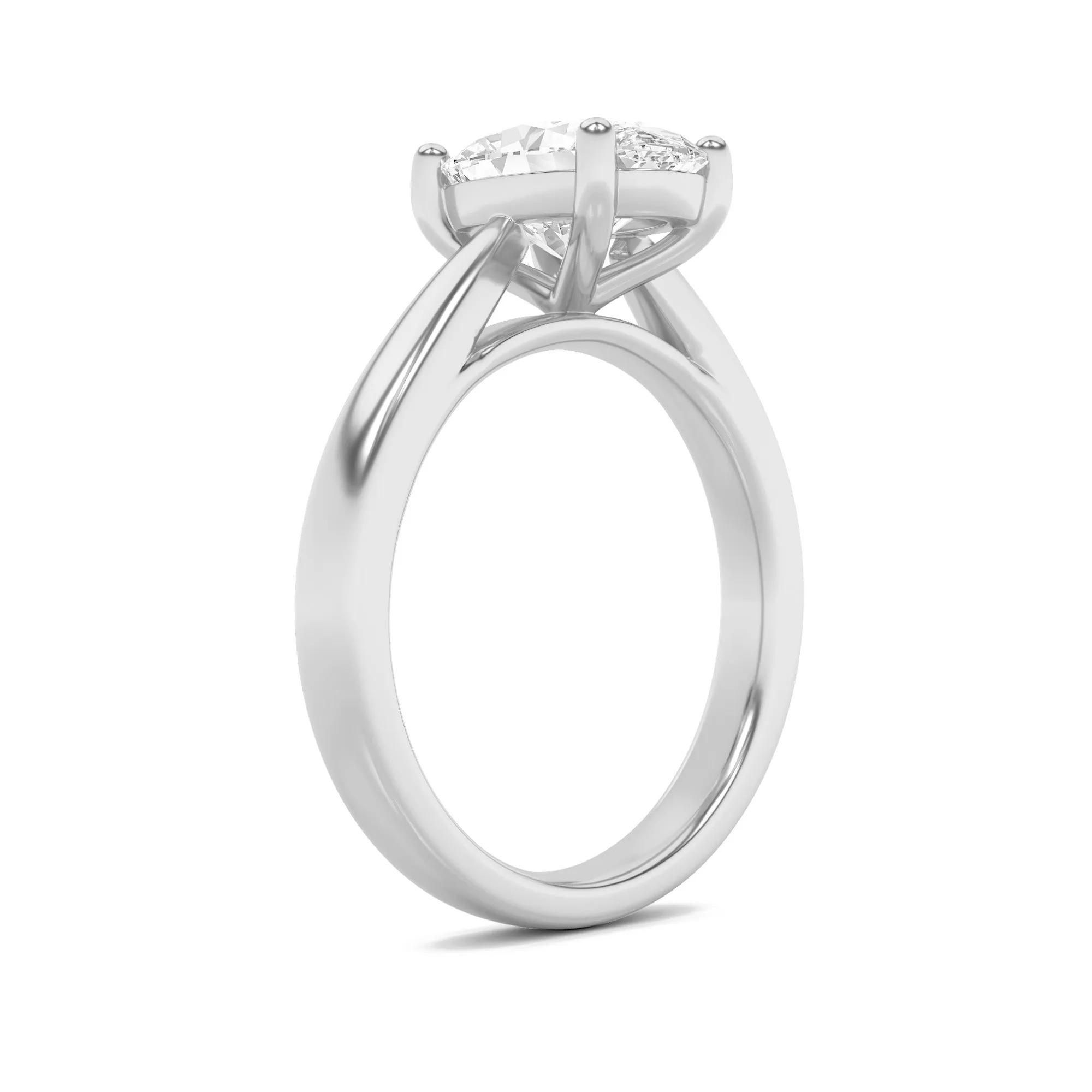 2Cttw Oval Shaped Lab Grown Diamond (F/VS) ClassicShank Solitaire Engagement Ring in 14K Gold sold by Zulily product image thumbnail 3
