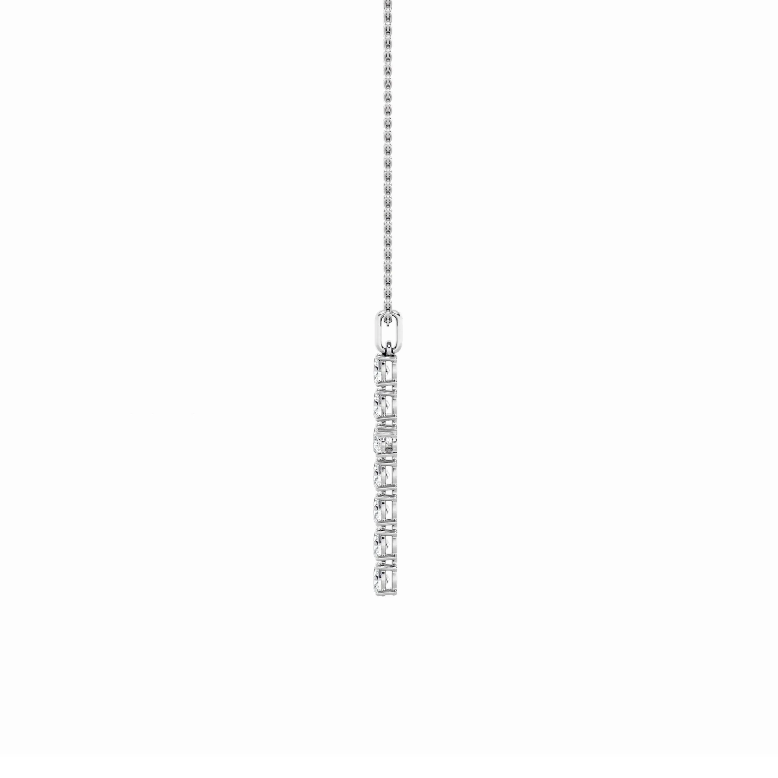 2.0ct Oval Shaped Lab Grown Diamond (F/VS) Cross Pendant in 14K White Gold sold by Zulily product image thumbnail 5