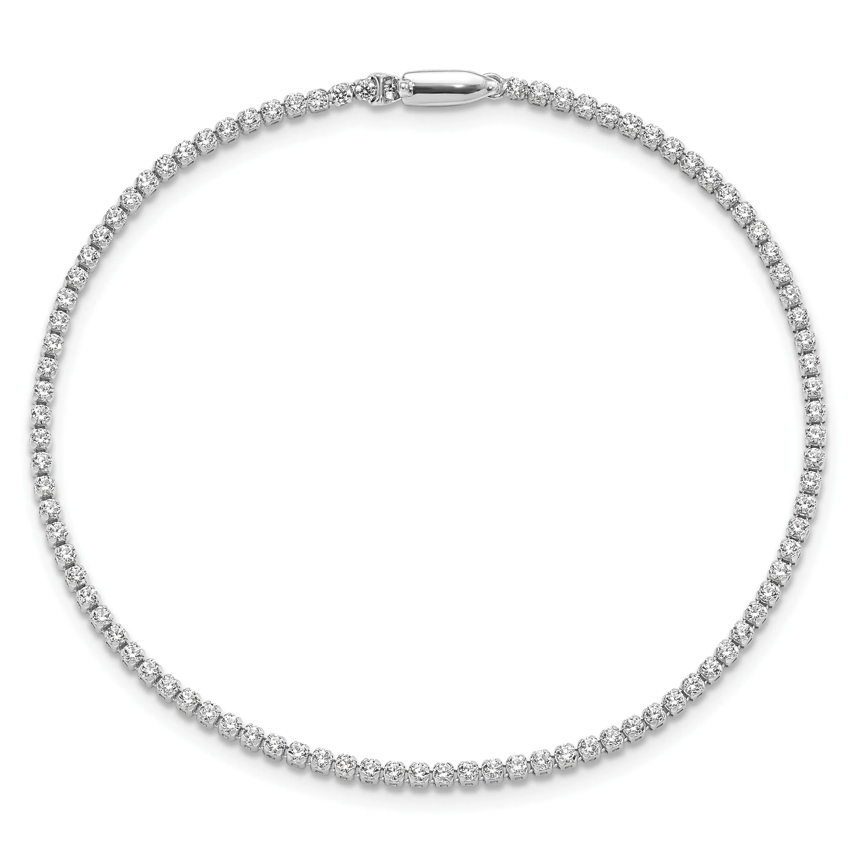 14k White Gold 2 carat Lab Grown Diamond 7.5 inch Bracelet sold by Zulily product image thumbnail 3