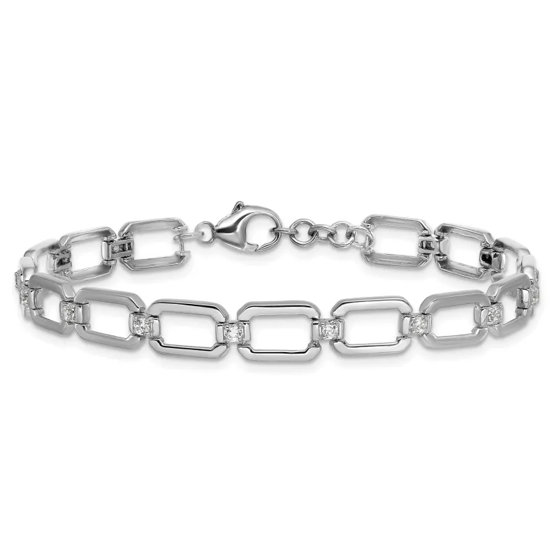 14K Gold 1/2 carat Lab Grown Diamond Link Bracelets made by Zulily