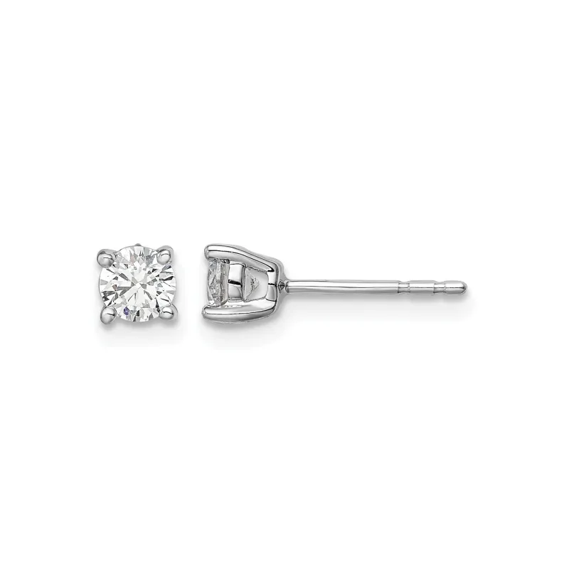 14k White Gold Lab Grown Diamond Stud Earrings 0.5 Ct made by Zulily