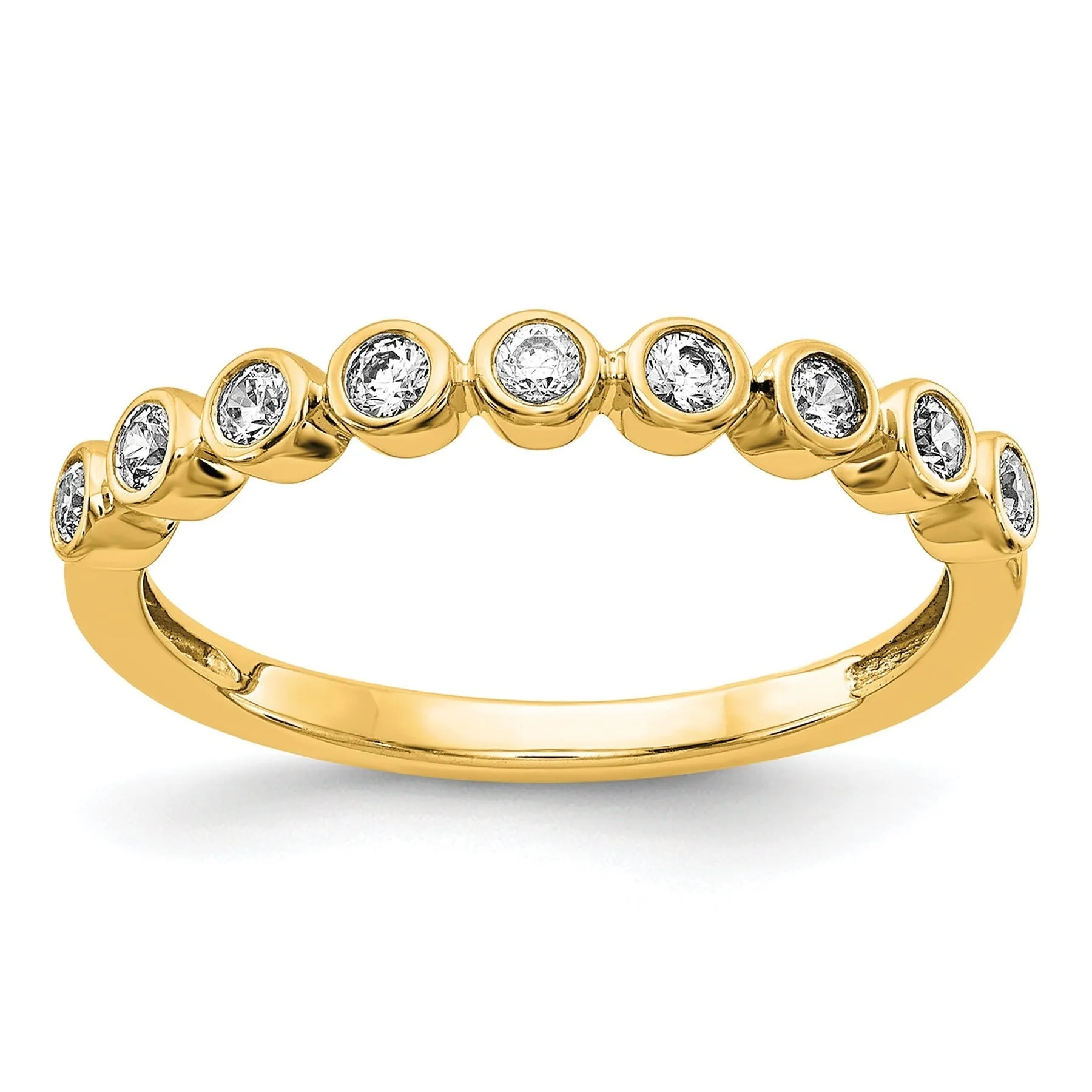 14K Gold Lab Diamond Half Eternity Ring sold by Zulily