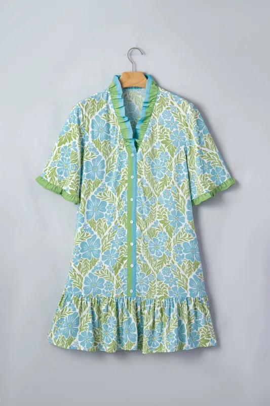Threaded Pear Maren Trim Front Loose Dress made by Threaded Pear