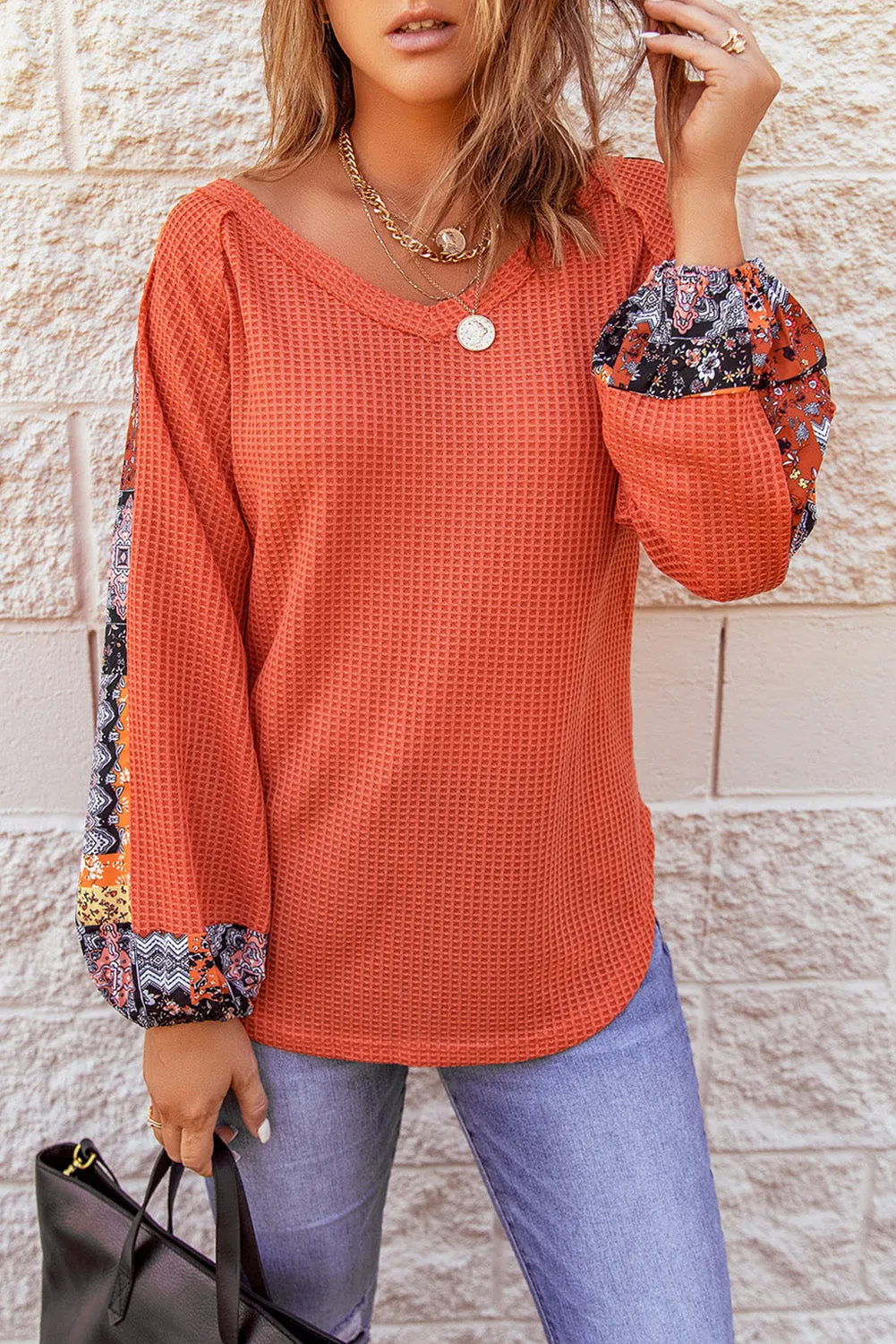 Threaded Pear Karina Eyelet thermal Knit Top sold by Zulily