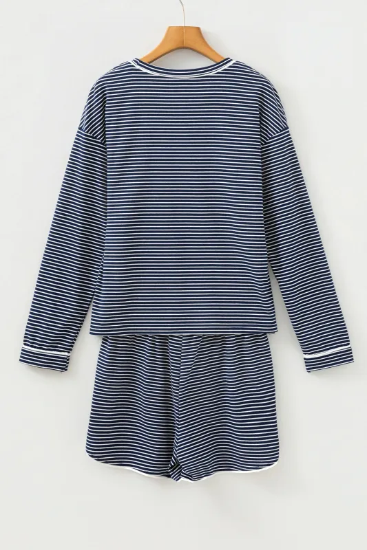Threaded Pear Georgia Lounge Set Long Sleeve Top made by Threaded Pear