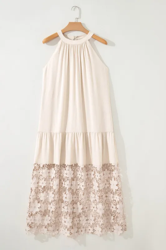 Threaded Pear Ensley Loose Halter Summer Dress made by Threaded Pear