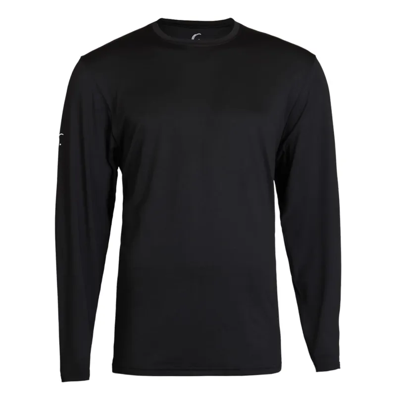 Long Sleeve Performance Tee Black made by Zulily