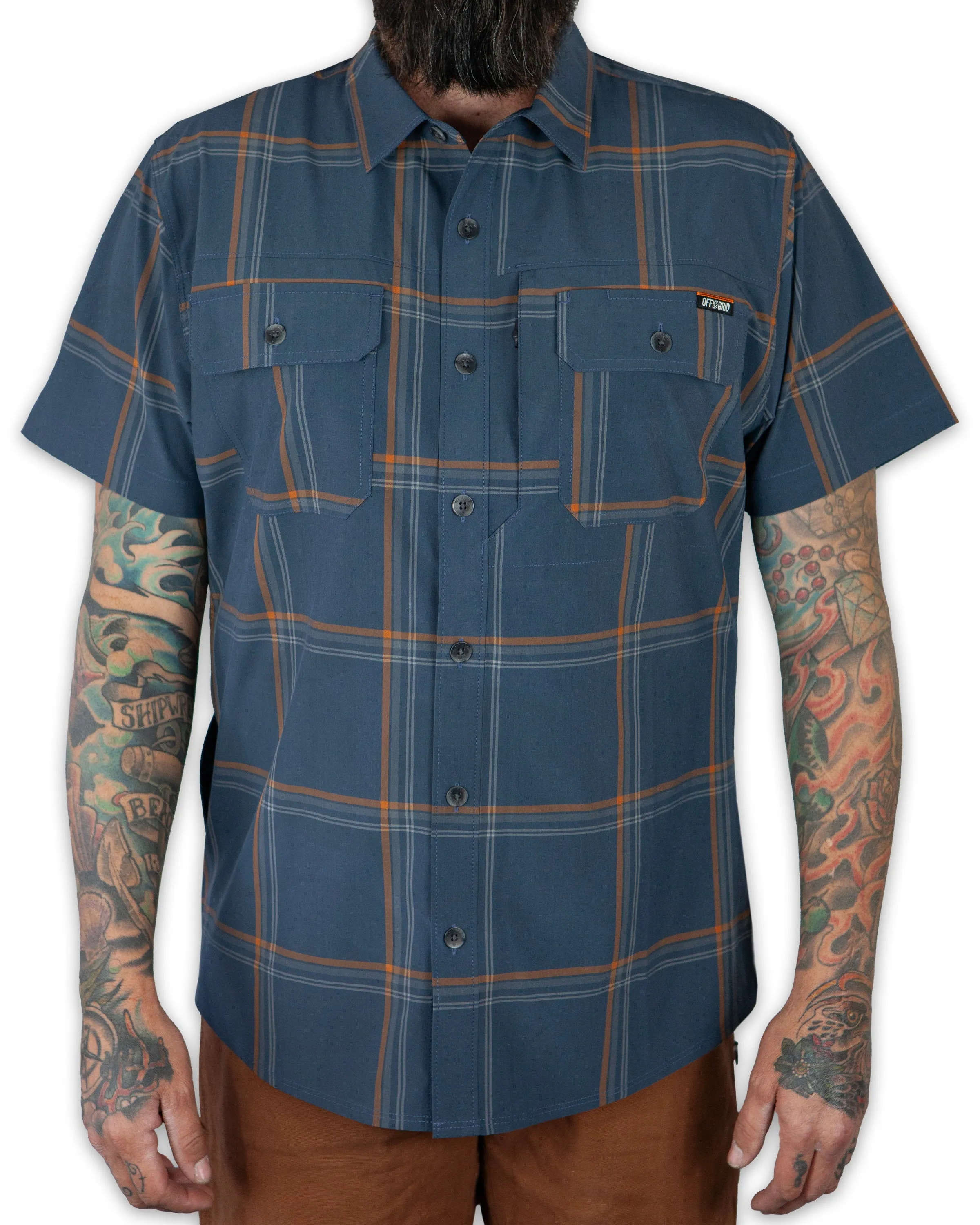 Jack Knife SS Shirt - Dk Gray Blue sold by Zulily product image thumbnail 3