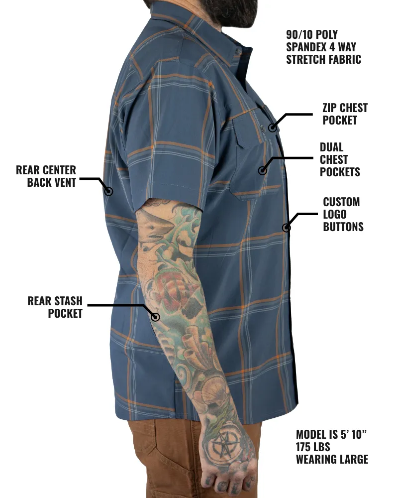 Jack Knife SS Shirt - Dk Gray Blue sold by Zulily product image thumbnail 4