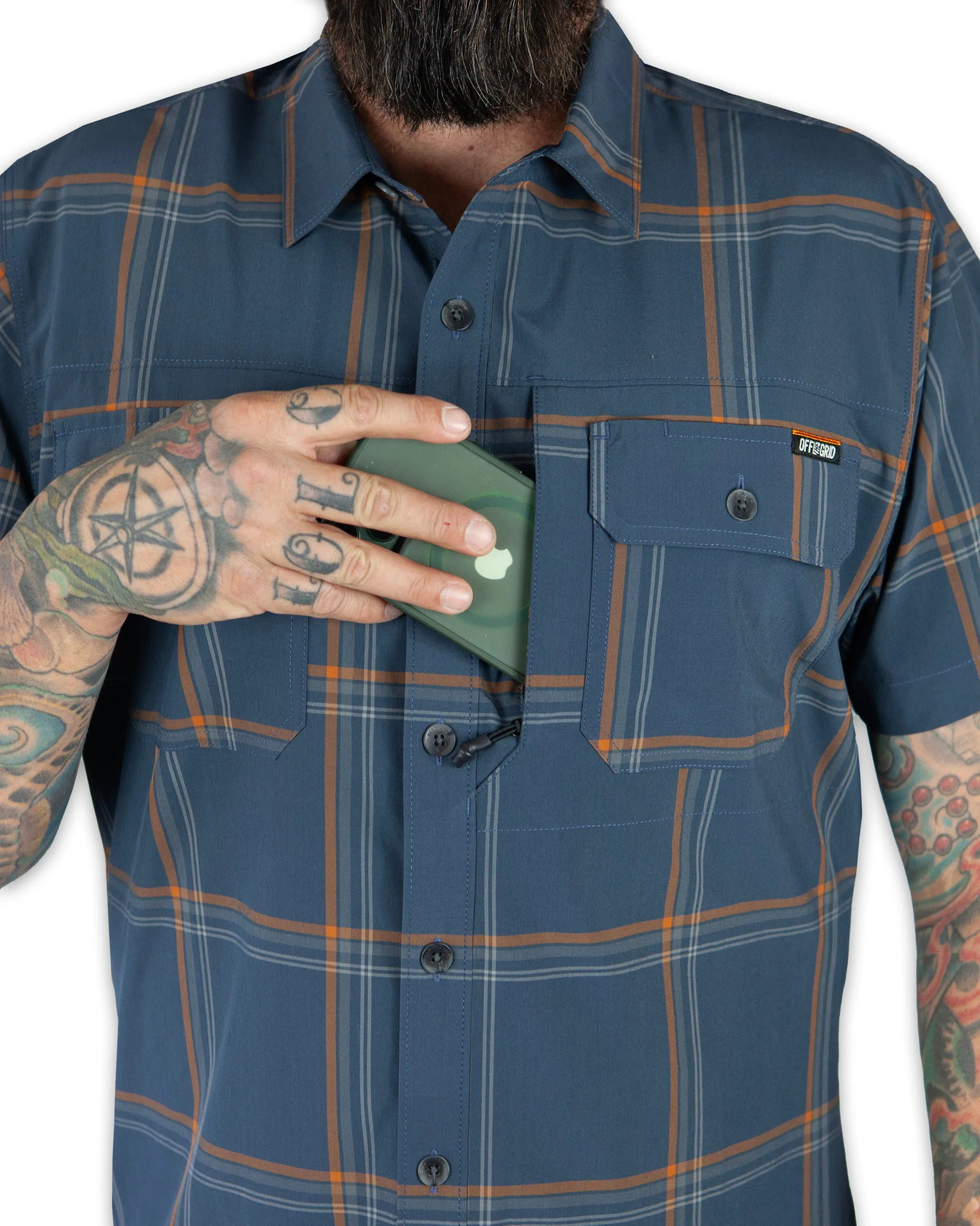 Jack Knife SS Shirt - Dk Gray Blue sold by Zulily product image thumbnail 5