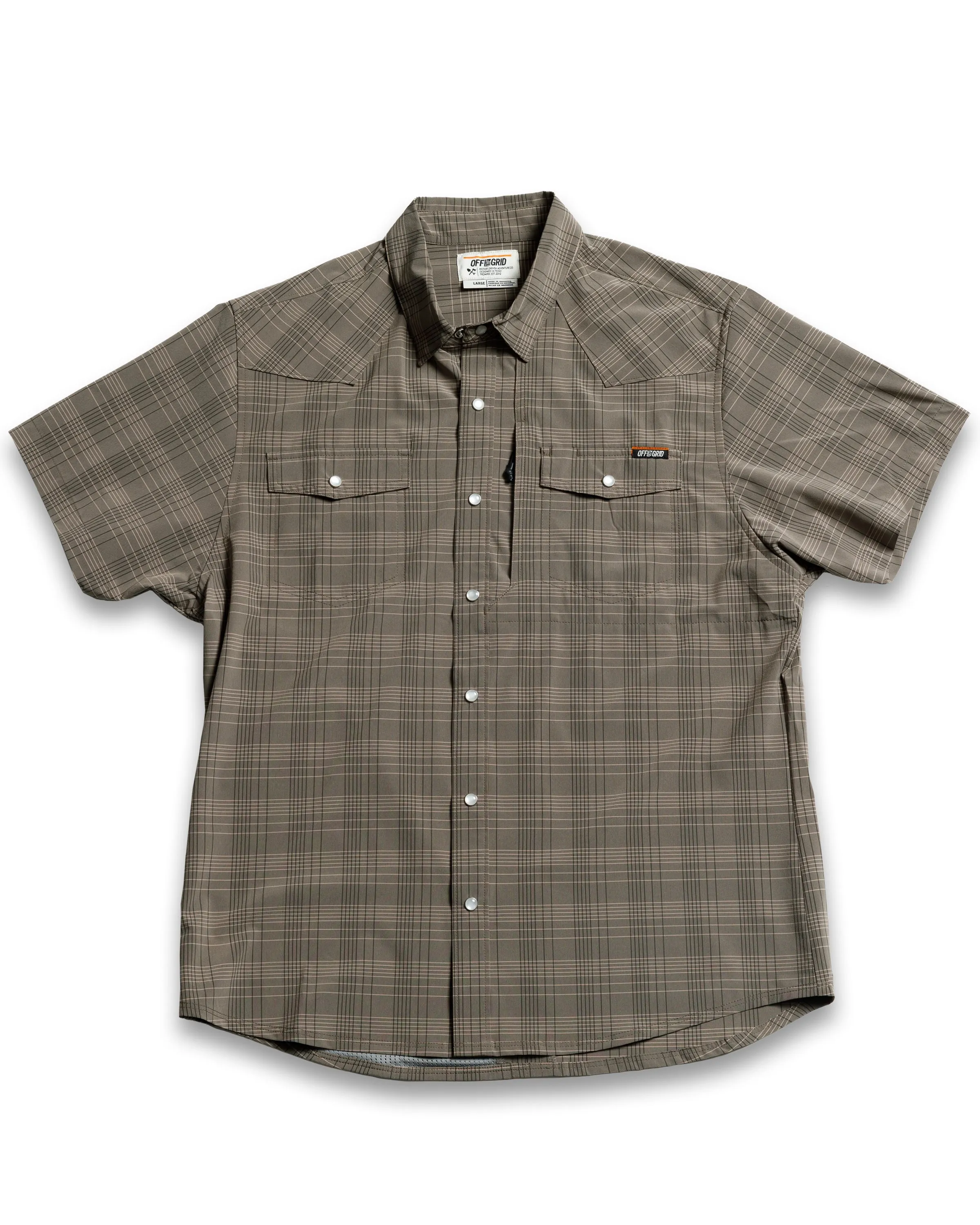 Deke SS Shirt - Beluga Brown sold by Zulily