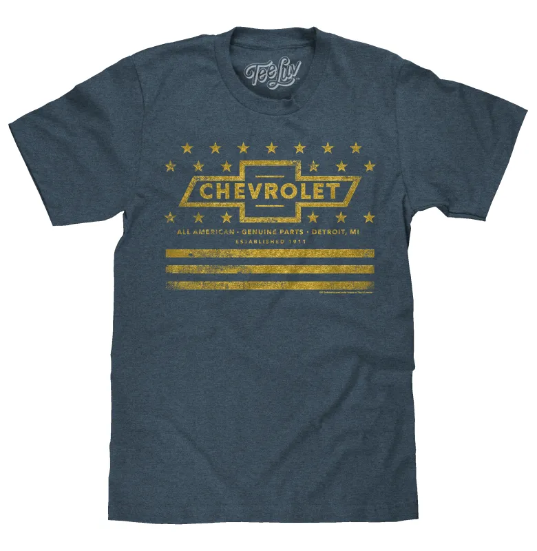 Chevrolet Yellow Stars & Stripes T-Shirt - Gray made by Zulily