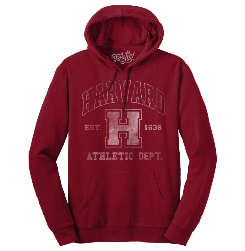 Harvard Athletic Department Pullover Hooded Sweashirt - Crimson made by Zulily