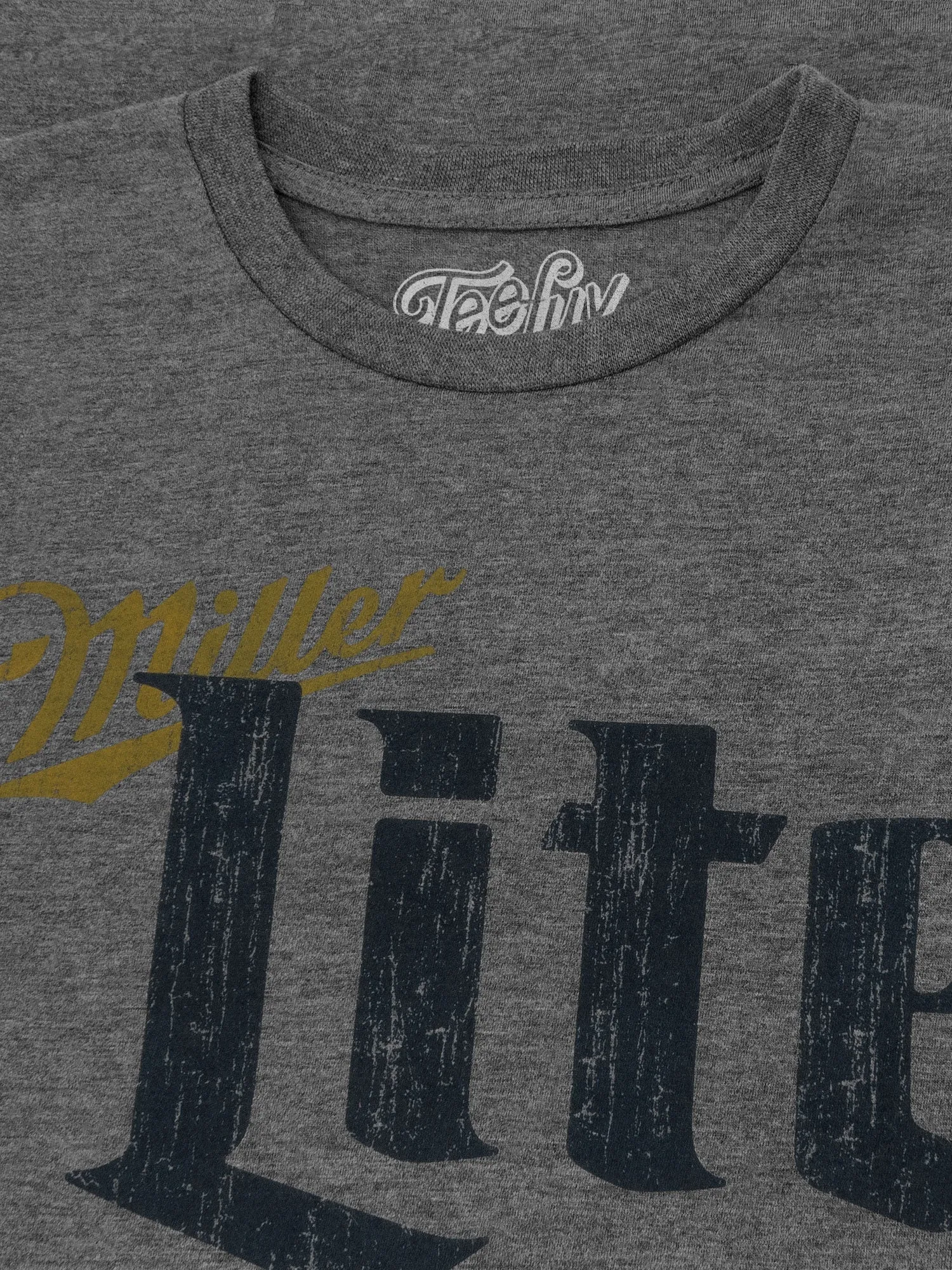 Miller Lite Distressed Logo T-Shirt - Gray sold by Zulily product image thumbnail 2