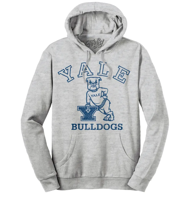 Yale Bulldog Pullover Hooded Sweatshirt - Gray made by Zulily