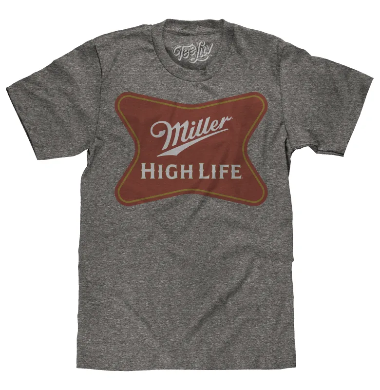 Miller High Life Gold Border Logo T-Shirt - Gray made by Zulily