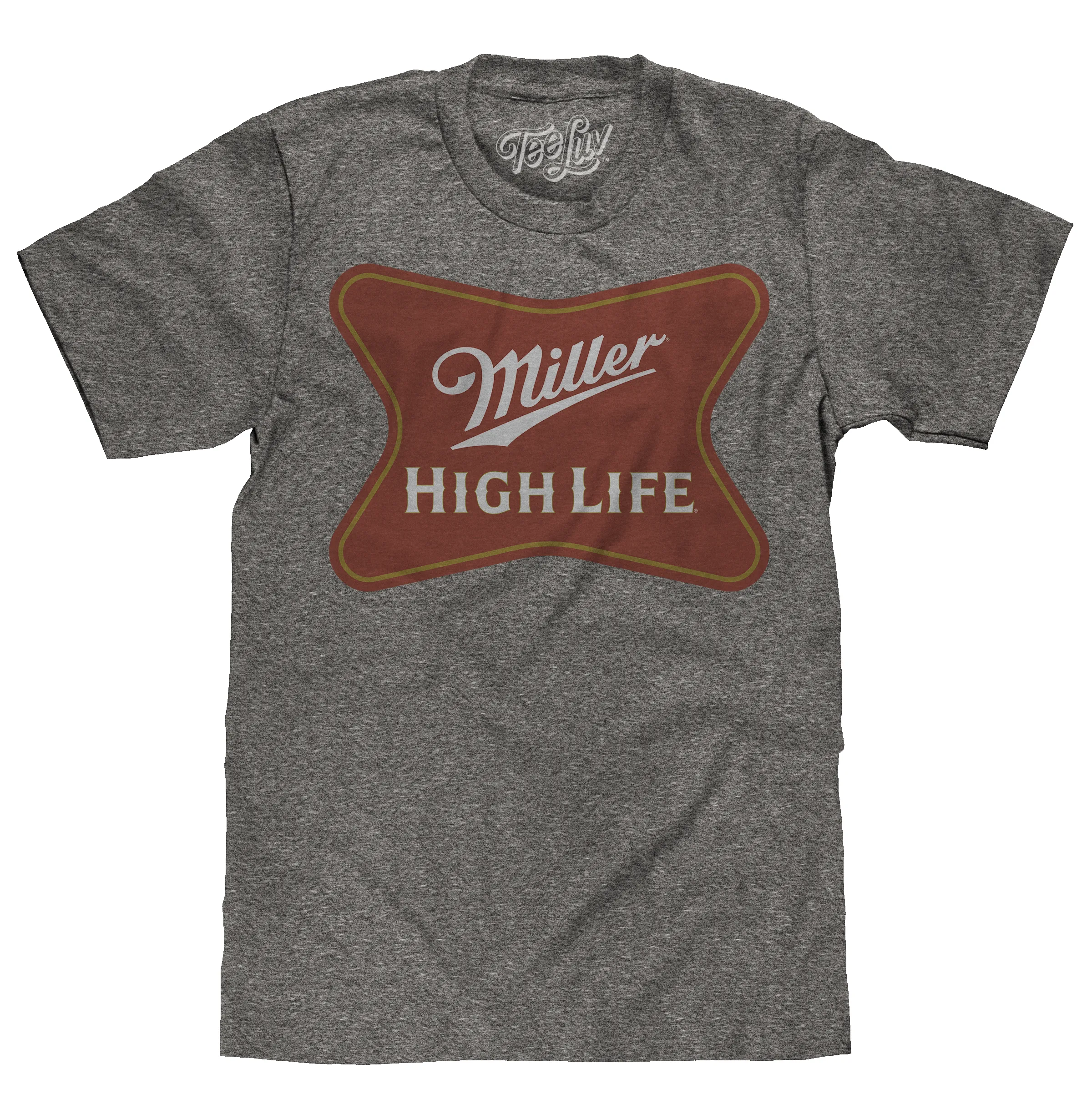 Miller High Life Gold Border Logo T-Shirt - Gray sold by Zulily