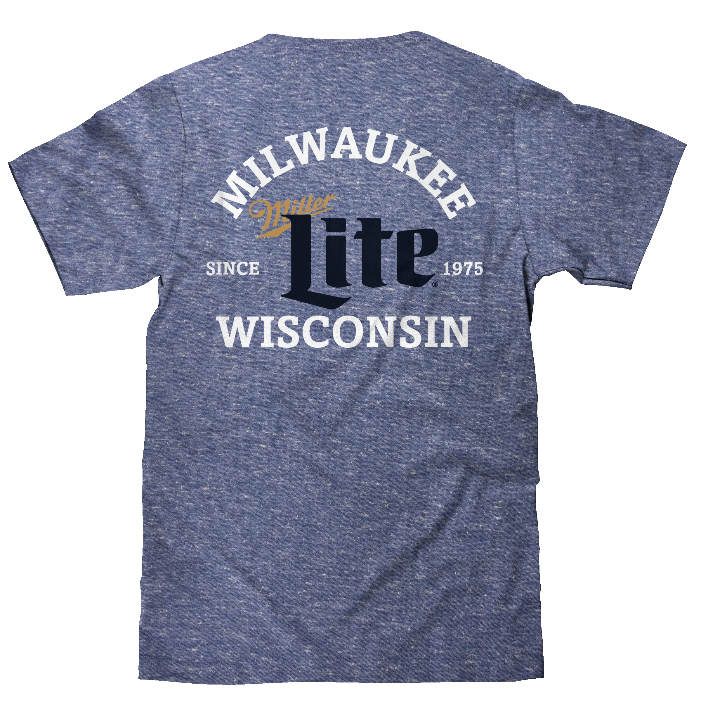 Miller Lite Milwaukee Wisconsin T-Shirt - Royal Snow Heather sold by Zulily product image thumbnail 2