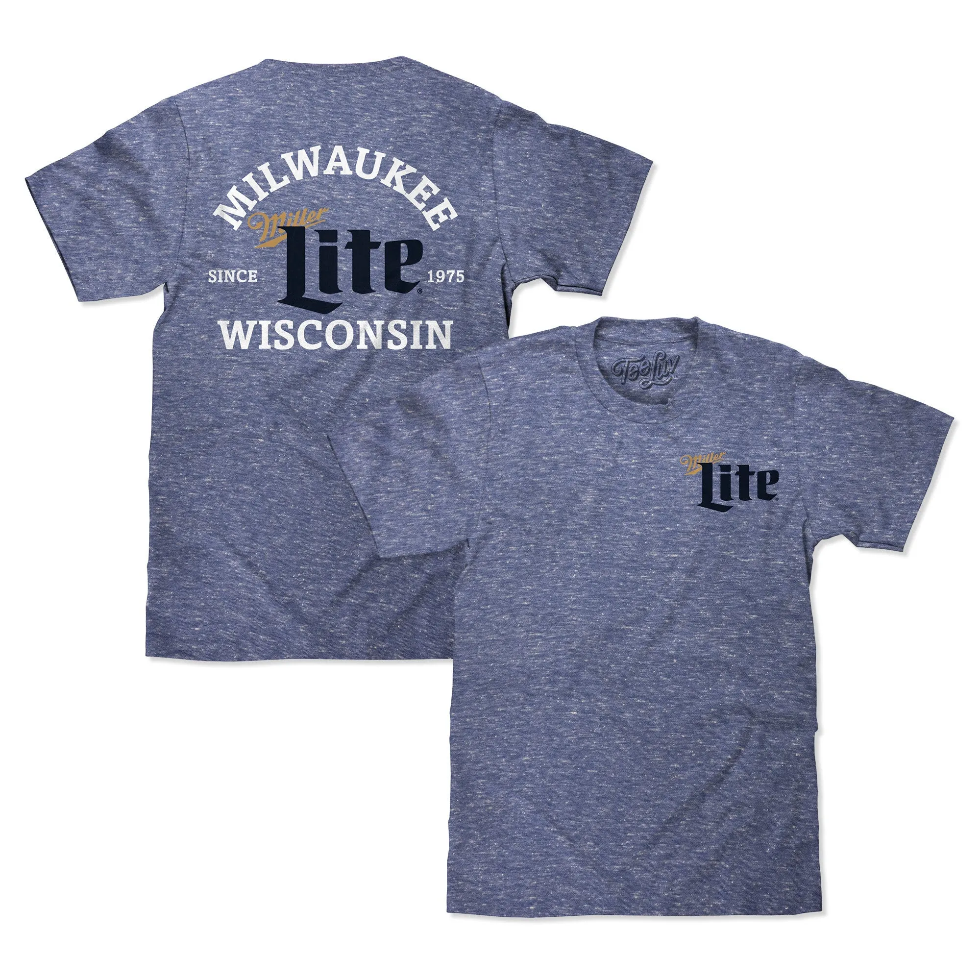 Miller Lite Milwaukee Wisconsin T-Shirt - Royal Snow Heather sold by Zulily product image thumbnail 4