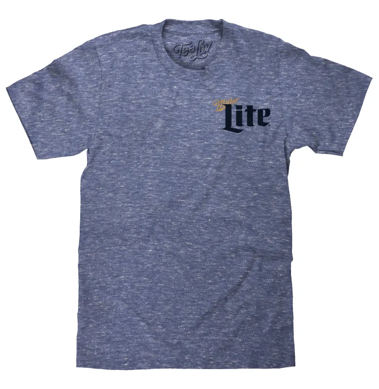 Miller Lite Milwaukee Wisconsin T-Shirt - Royal Snow Heather made by Zulily