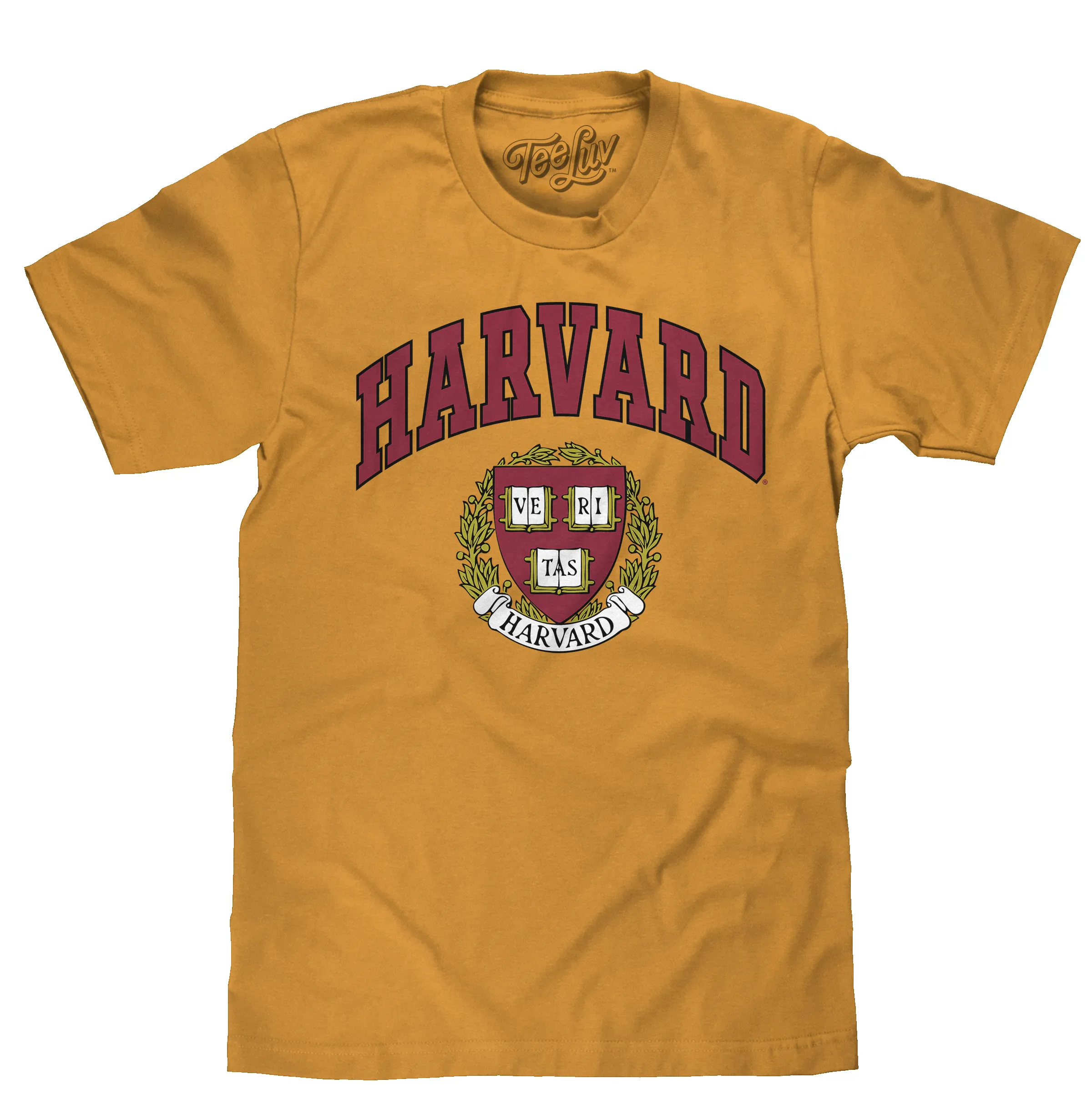 Harvard Veritas Shield College T-Shirt - Mustard Yellow sold by Zulily