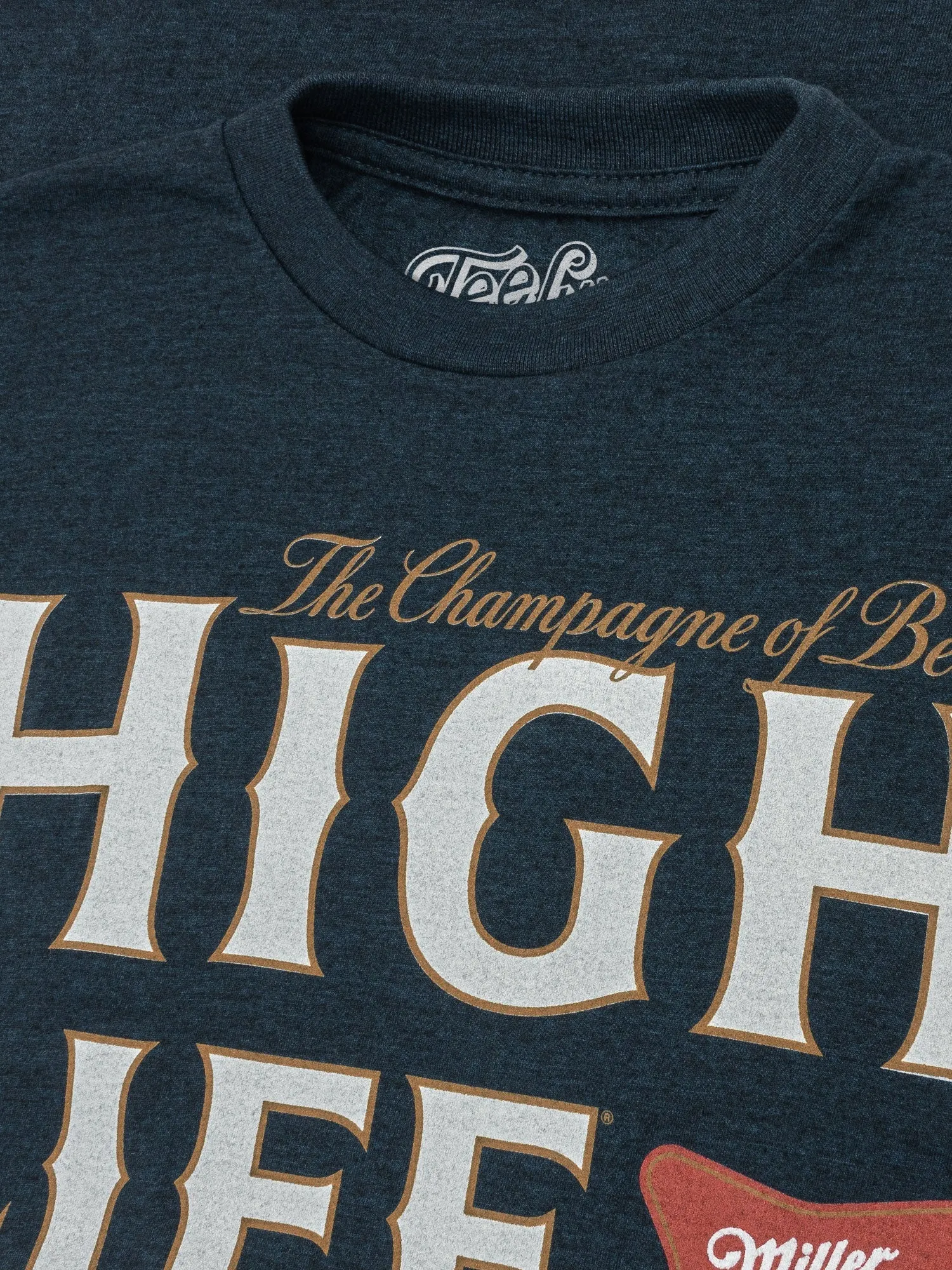 Miller High Life Champagne of Beers T-Shirt - Heather Navy Blue sold by Zulily product image thumbnail 2