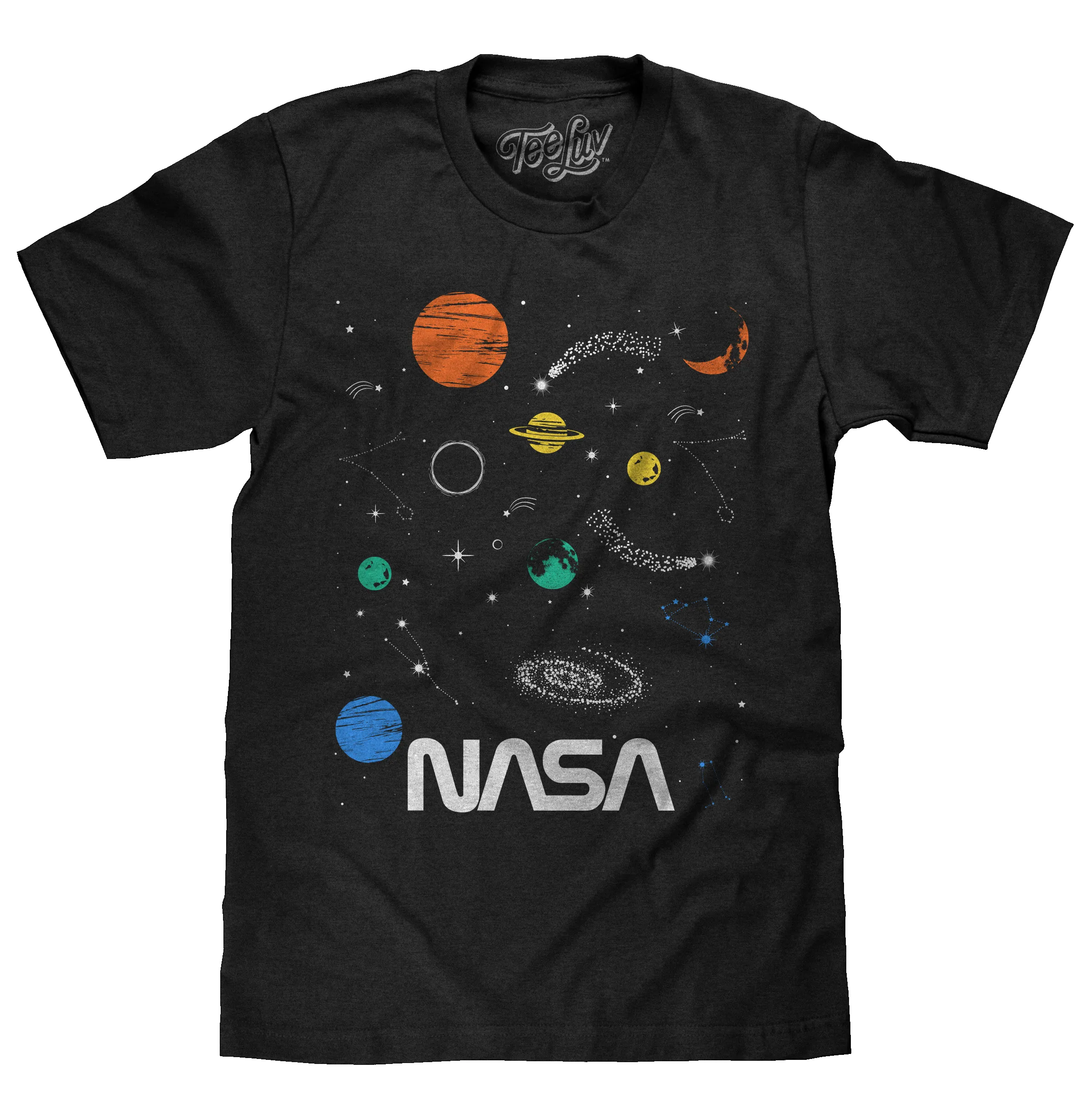 NASA Planets and Stars Space T-Shirt - Black sold by Zulily