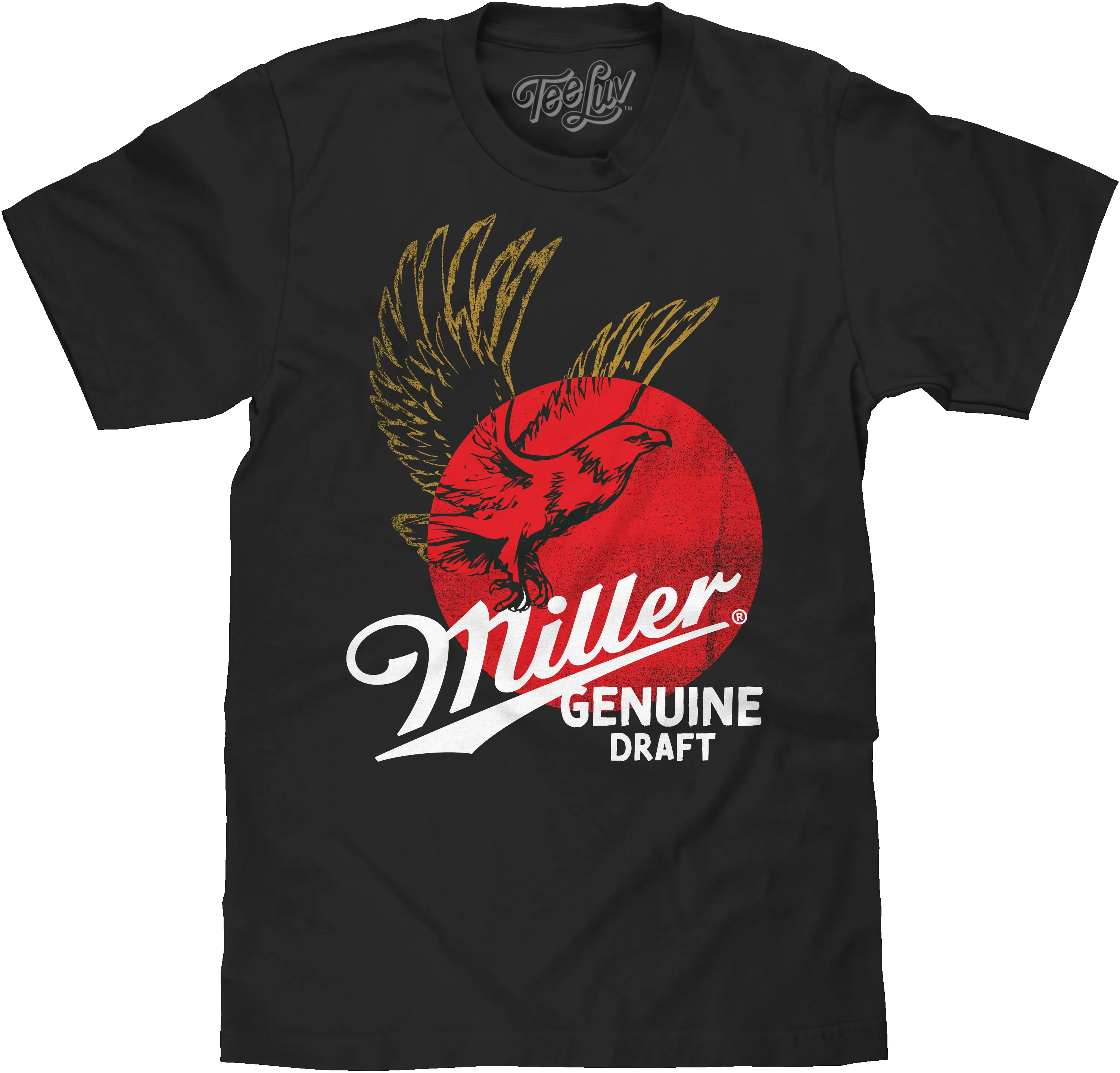 Miller Genuine Draft Eagle T-Shirt - Black sold by Zulily