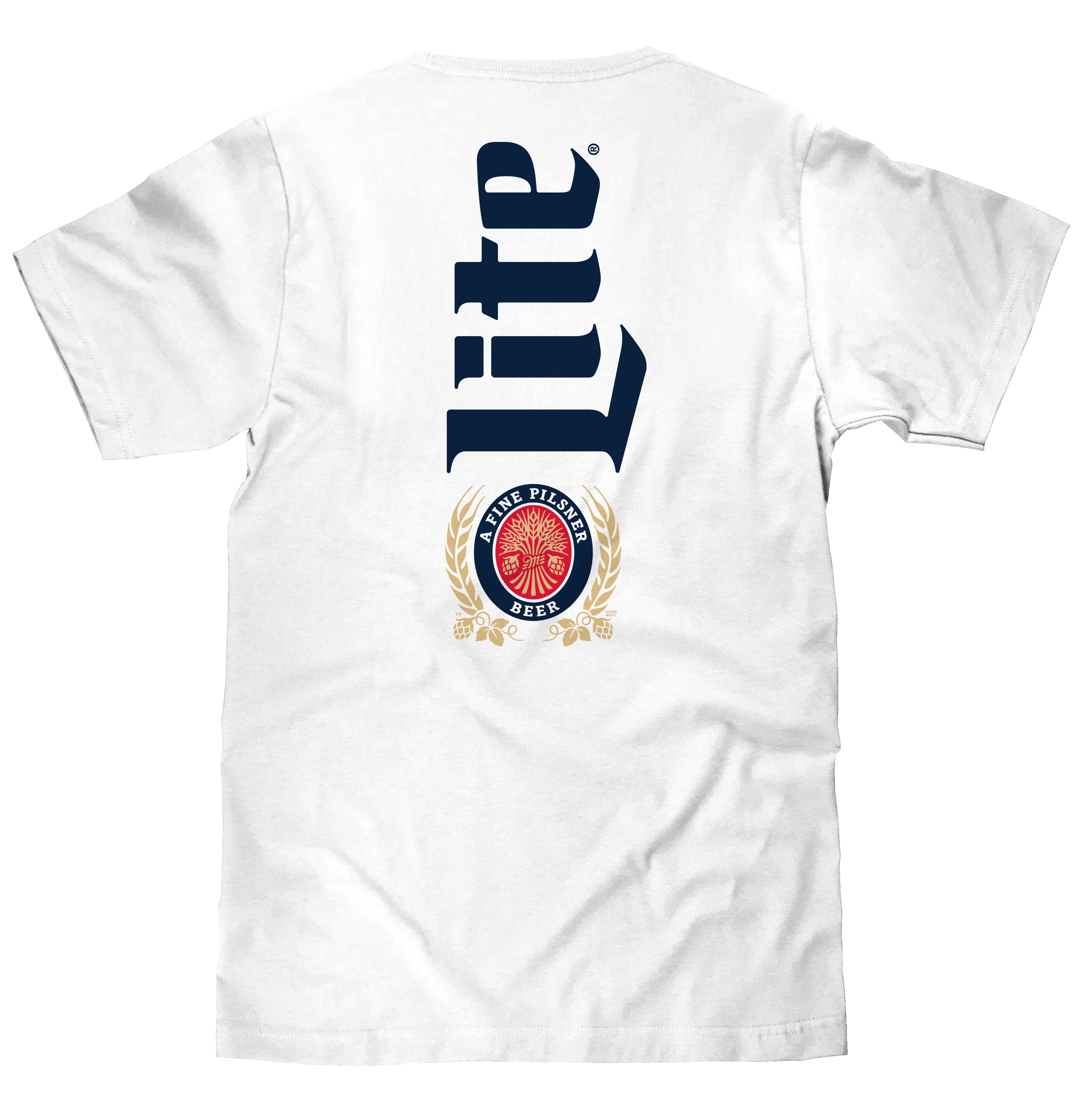 Miller Lite Beer Front and Back Print T-Shirt - White sold by Zulily product image thumbnail 2