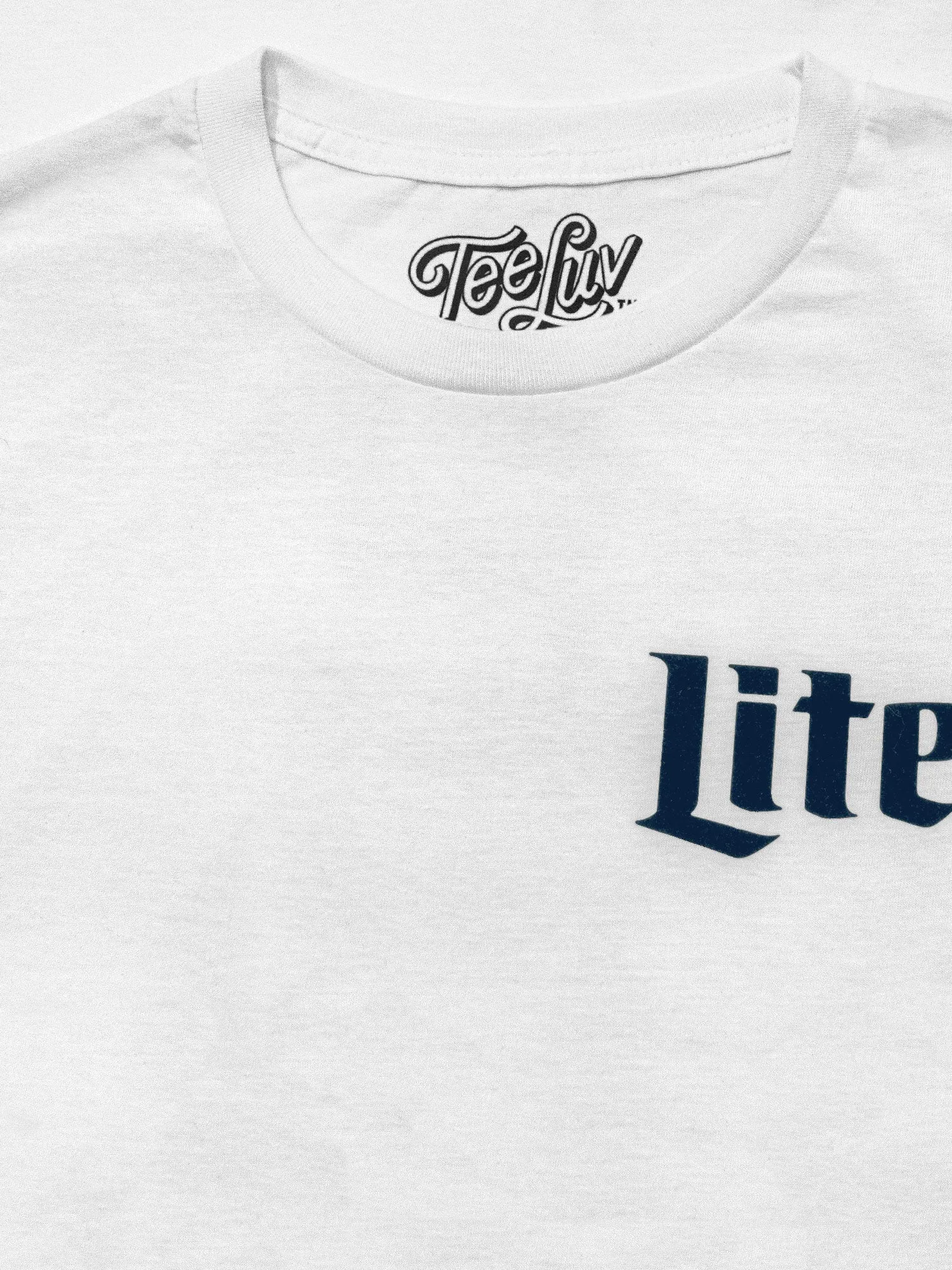 Miller Lite Beer Front and Back Print T-Shirt - White sold by Zulily product image thumbnail 3