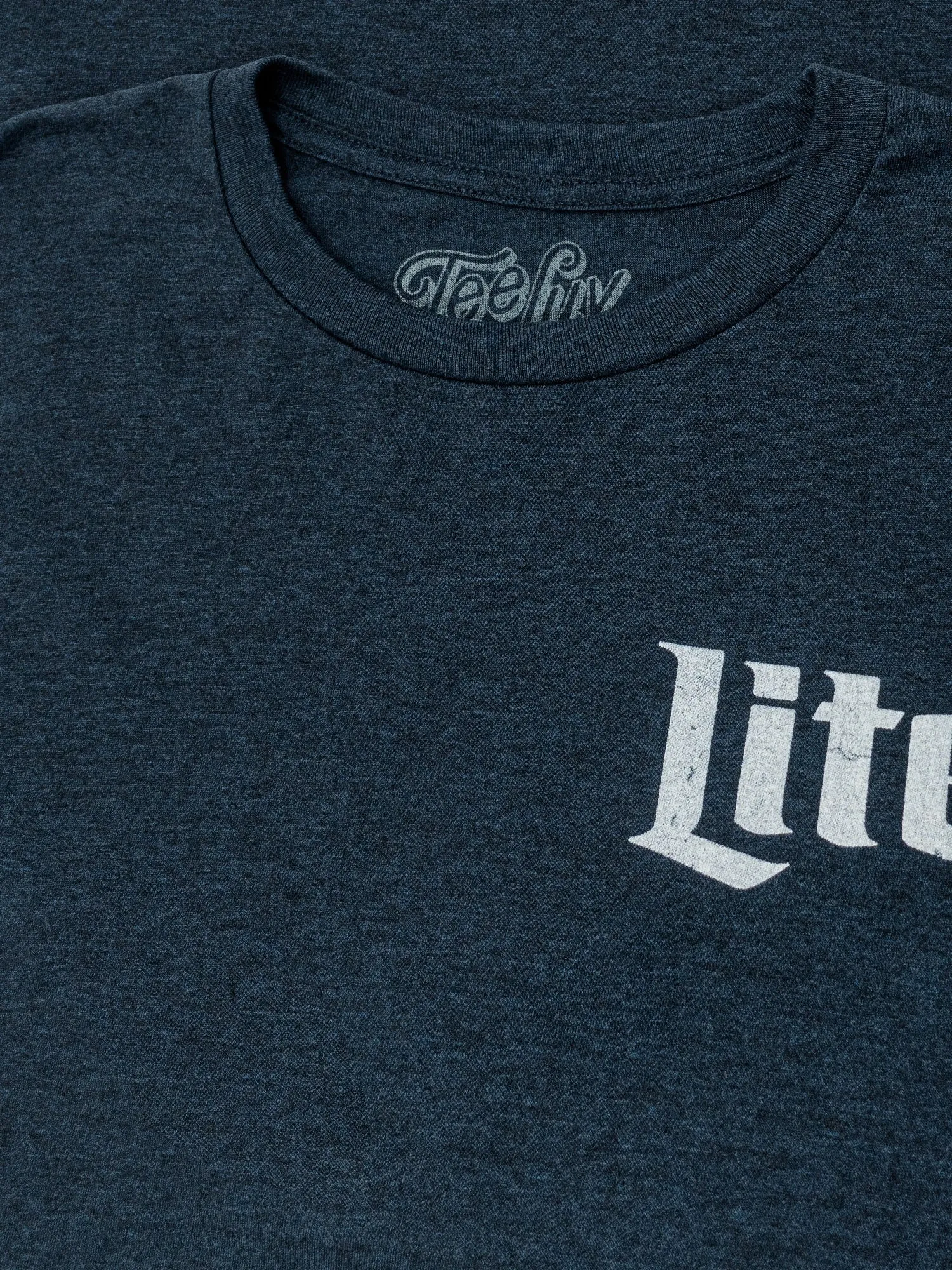 Miller Lite Beer Logo Front and Back Print T-Shirt - Denim Black Heather sold by Zulily product image thumbnail 2