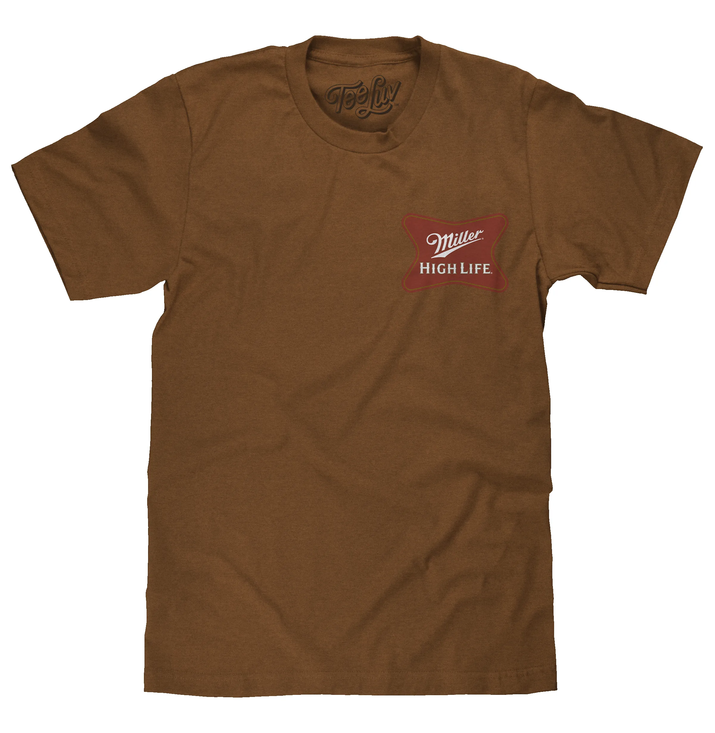 Miller High Life Front and Back Logo T-Shirt - Brown Sugar sold by Zulily