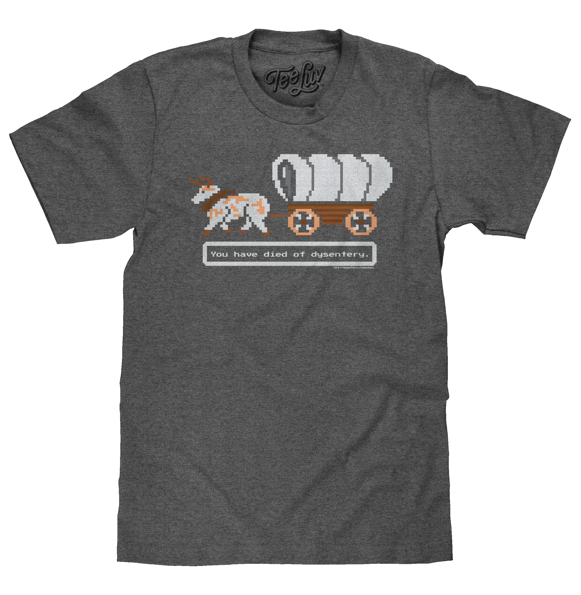 The Oregon Trail You Have Died of Dysentery Video Game Quote T-Shirt - Heather Graphite sold by Zulily