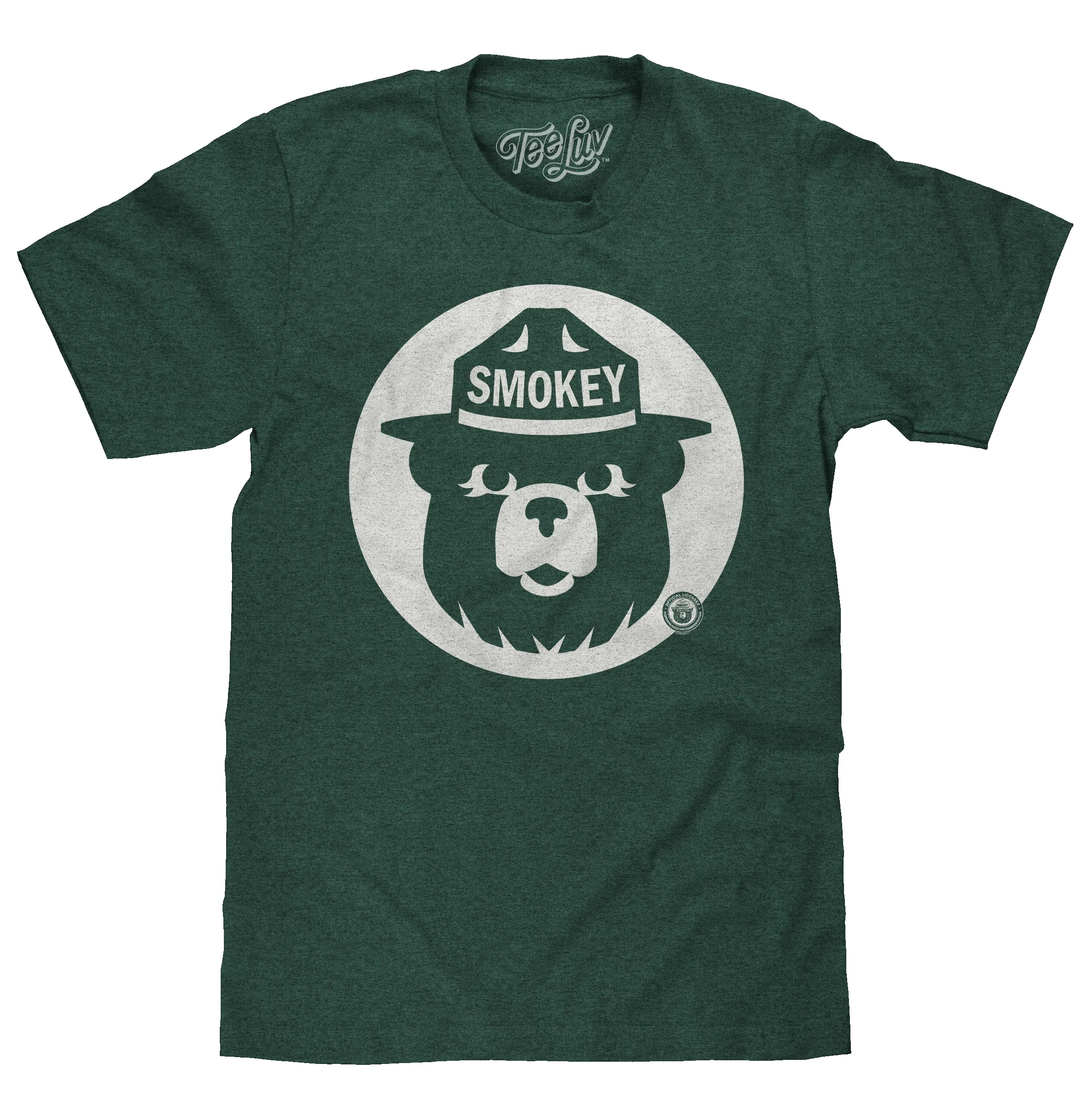 Smokey Bear Shirt Retro Mascot T-Shirt - Forest Green sold by Zulily