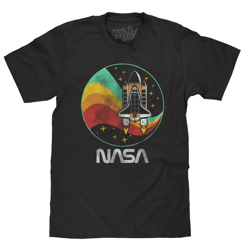 NASA Space Shuttle Worm Logo T-Shirt - Vintage Black made by Zulily