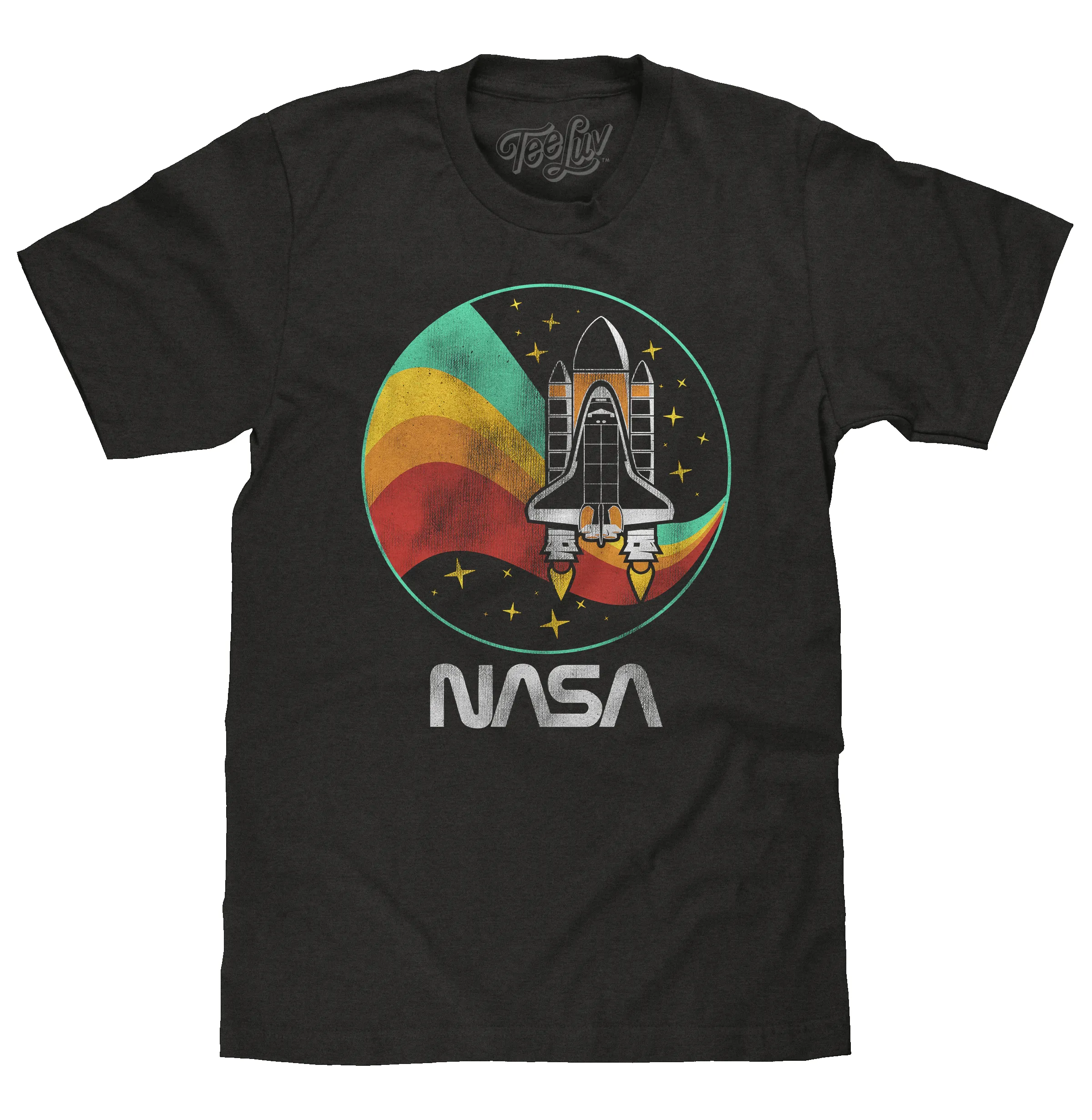 NASA Space Shuttle Worm Logo T-Shirt - Vintage Black sold by Zulily
