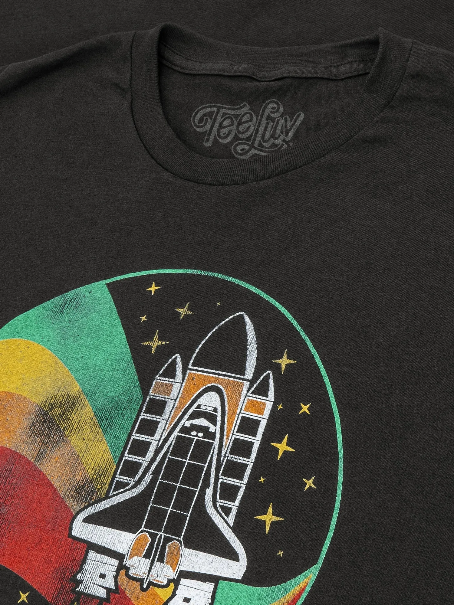 NASA Space Shuttle Worm Logo T-Shirt - Vintage Black sold by Zulily product image thumbnail 2